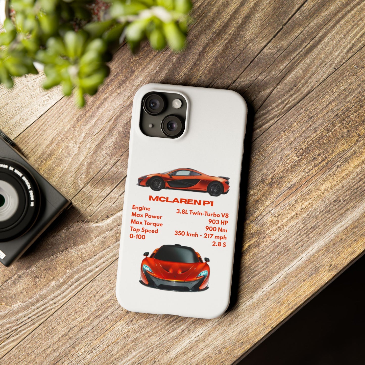 Orange McLaren P1 Phone Case