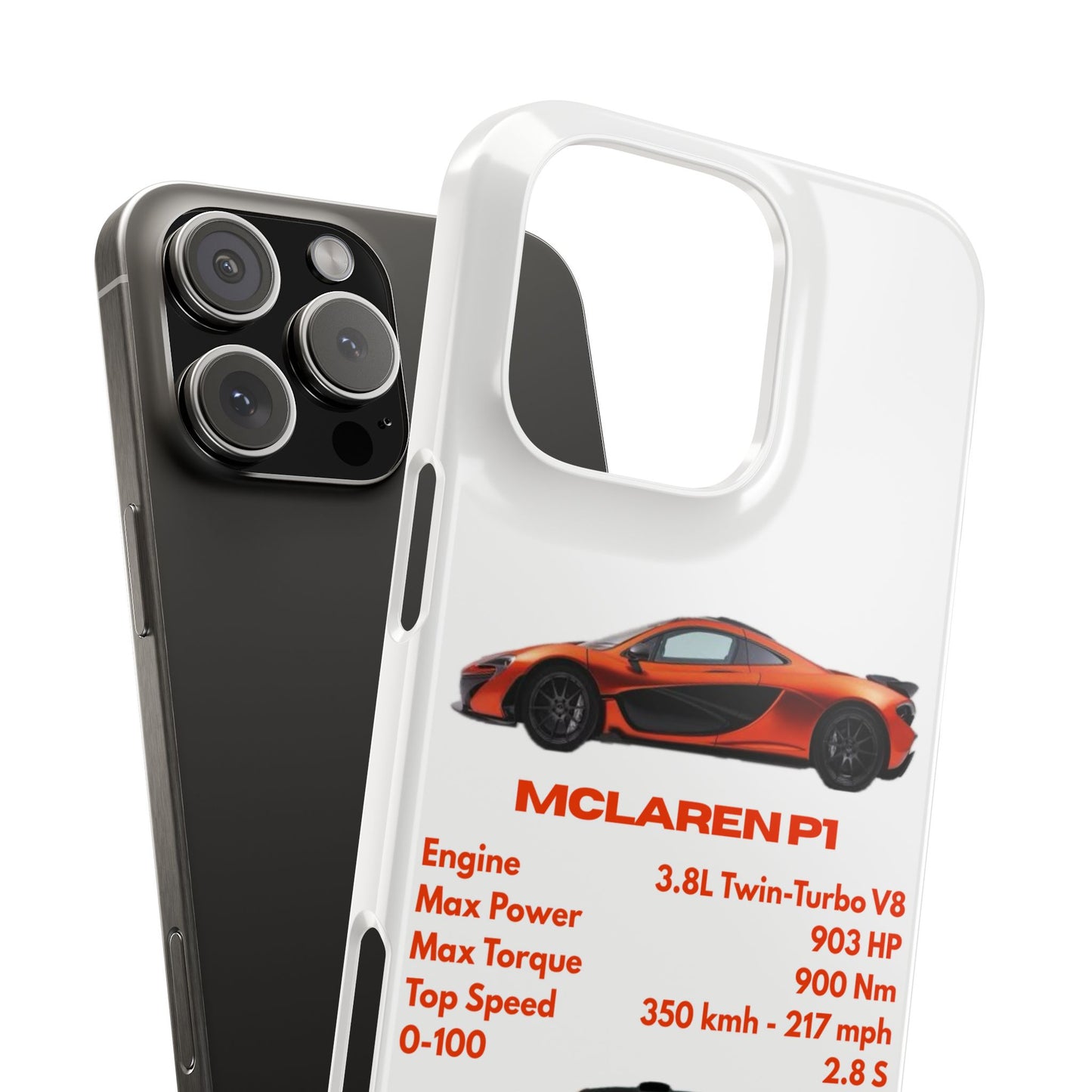 Orange McLaren P1 Phone Case