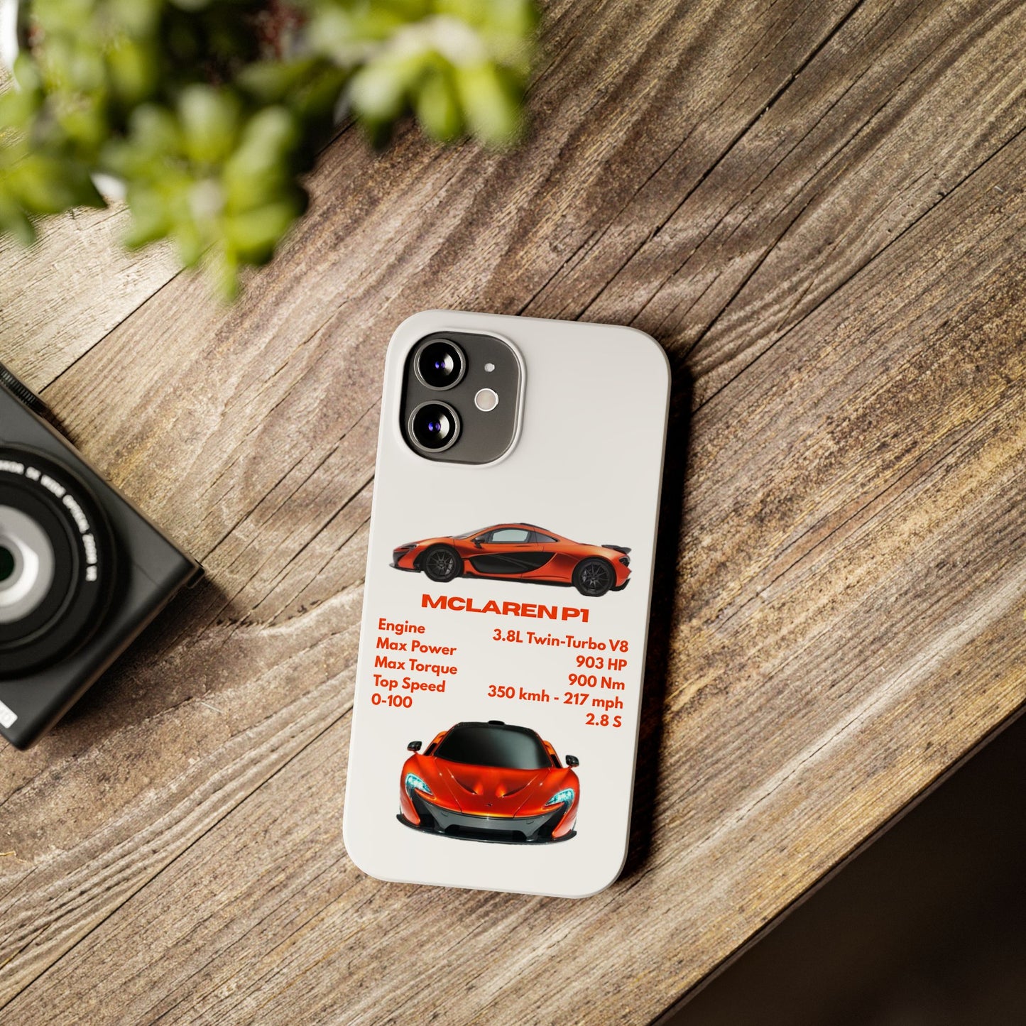 Orange McLaren P1 Phone Case