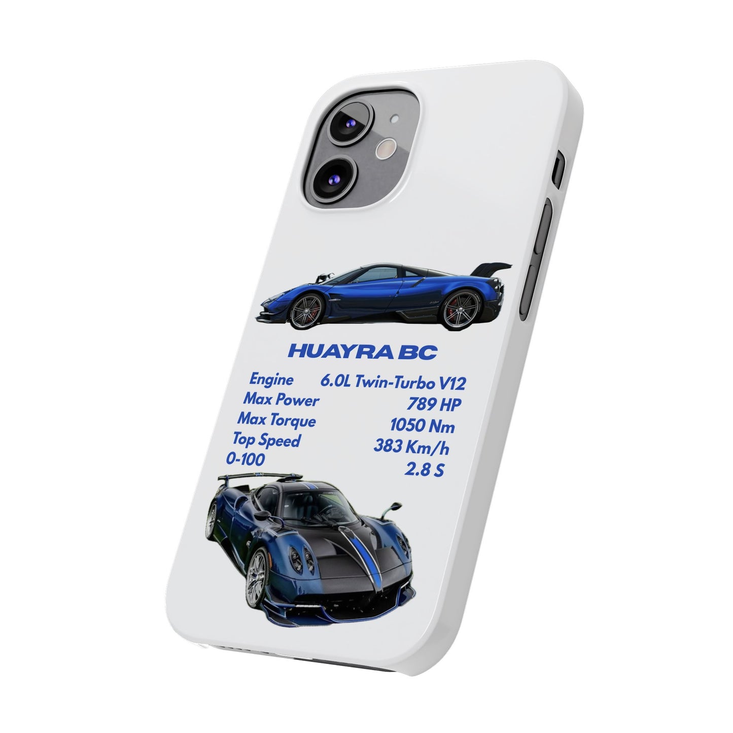 Blue Pagani Huayra BC Phone Case