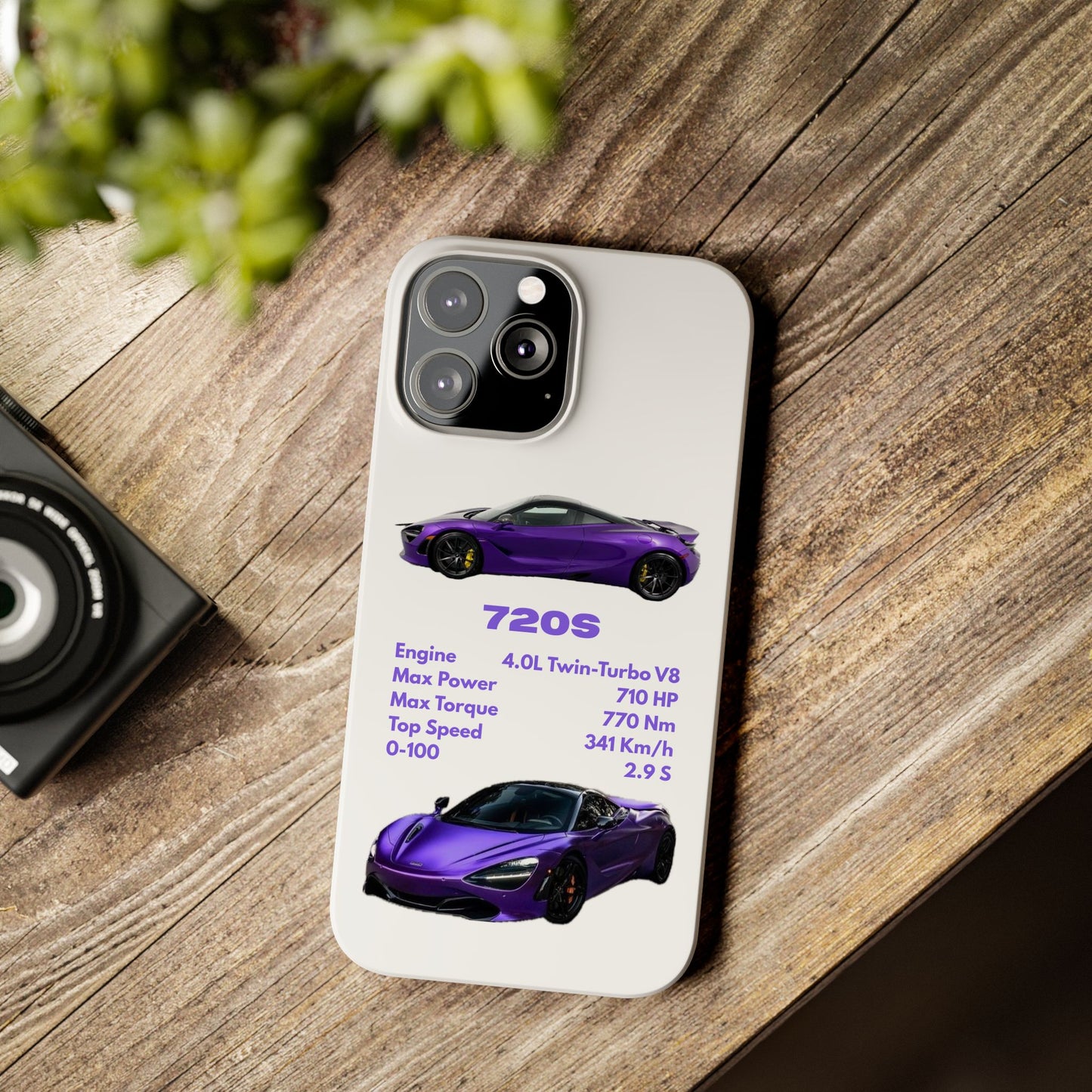 Purple McLaren 720S Phone Case