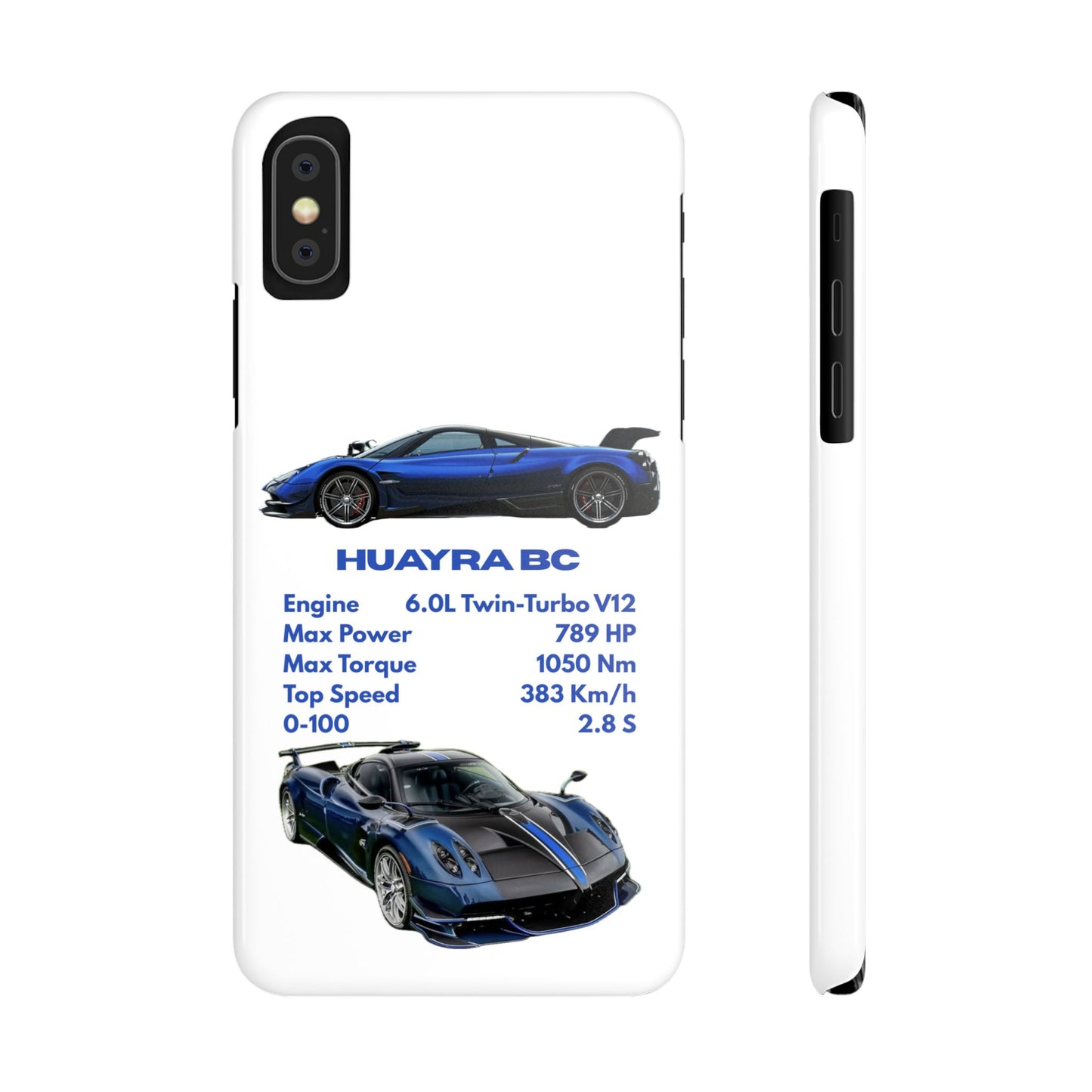 Blue Pagani Huayra BC Phone Case