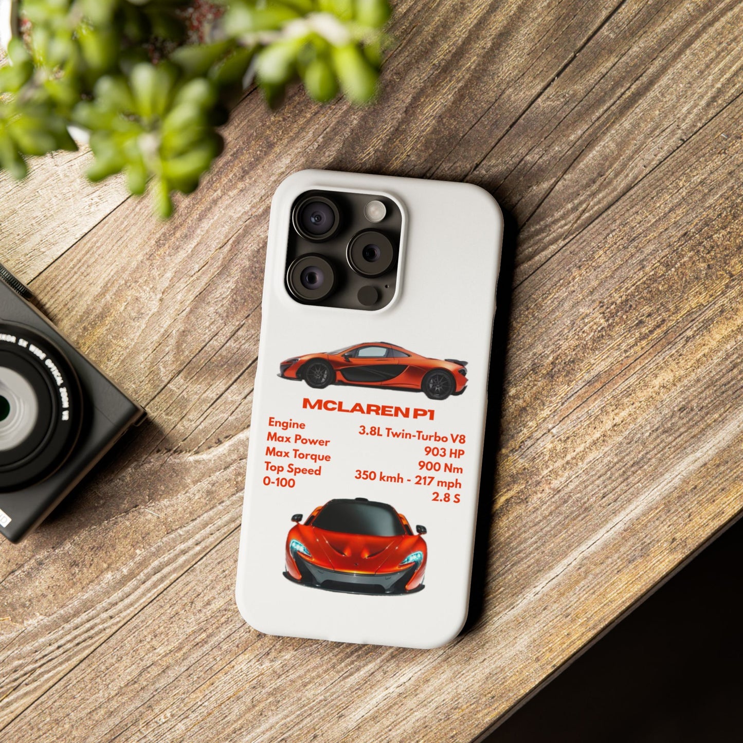 Orange McLaren P1 Phone Case