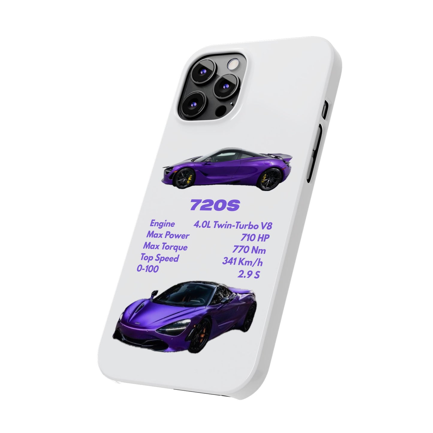 Purple McLaren 720S Phone Case