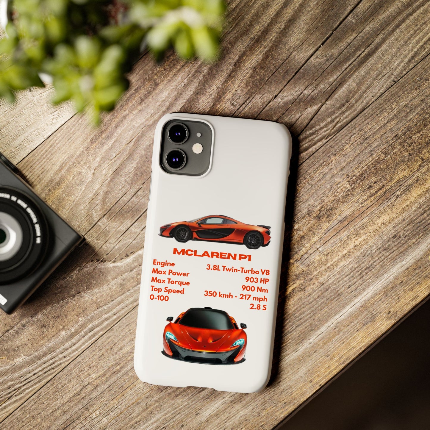 Orange McLaren P1 Phone Case