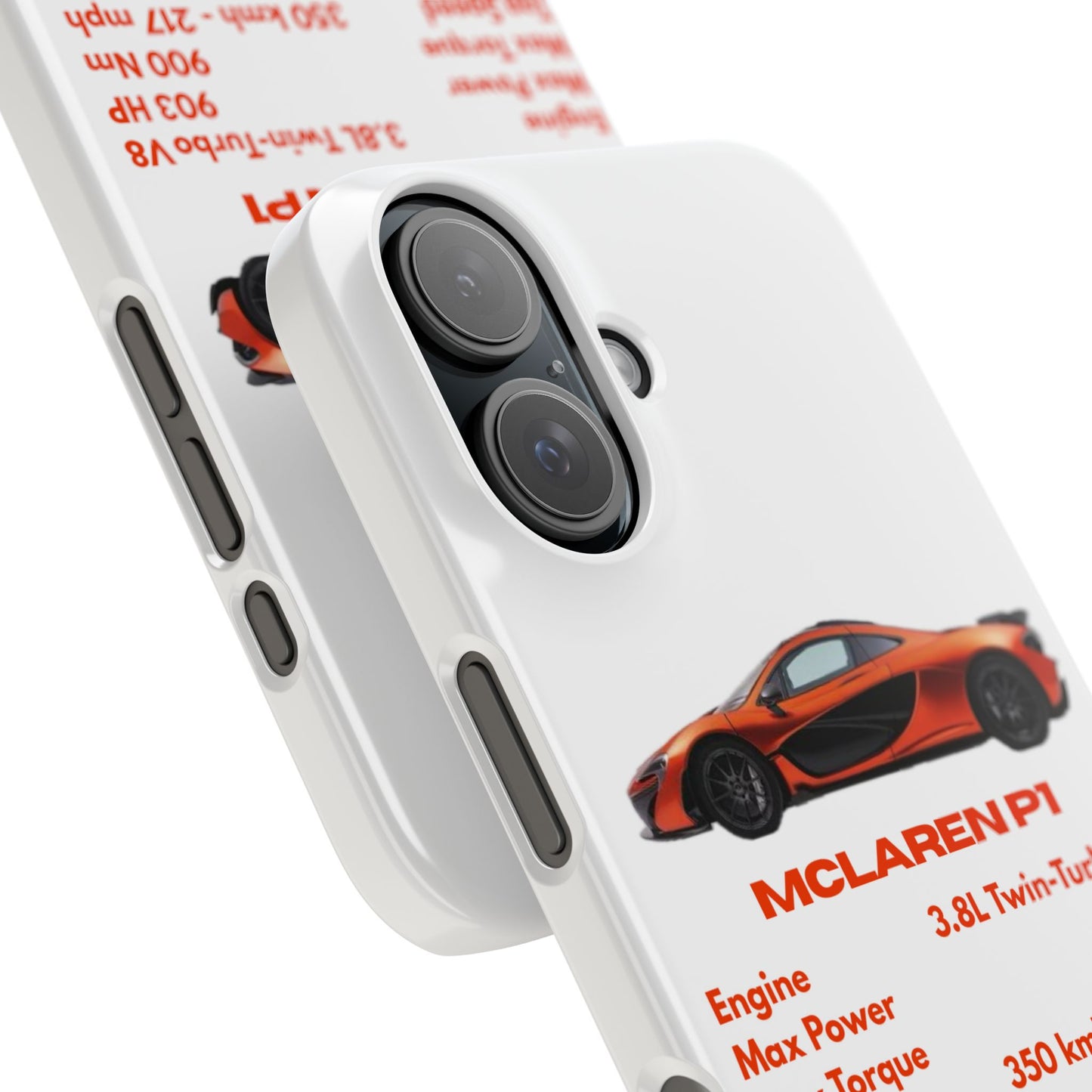 Orange McLaren P1 Phone Case