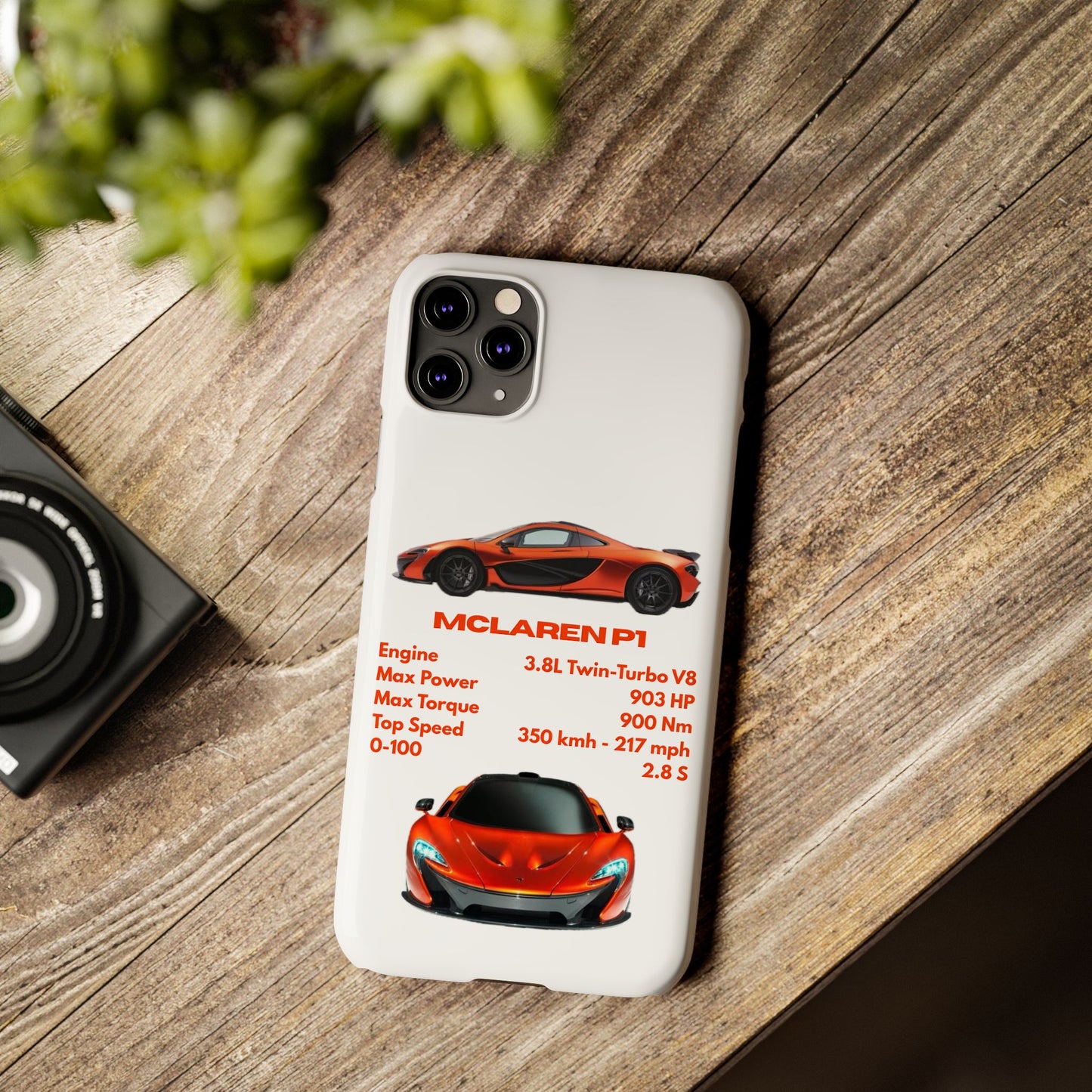 Orange McLaren P1 Phone Case
