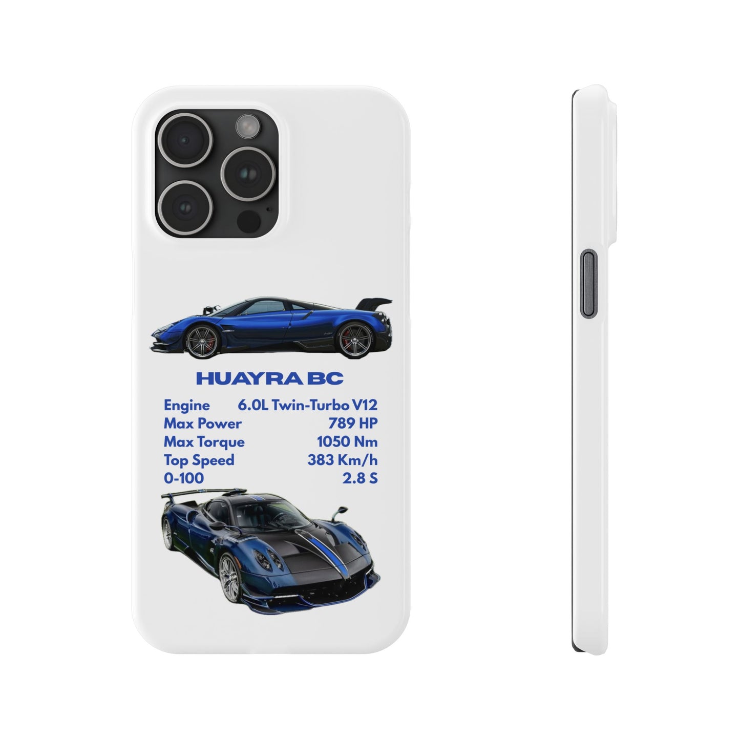 Blue Pagani Huayra BC Phone Case