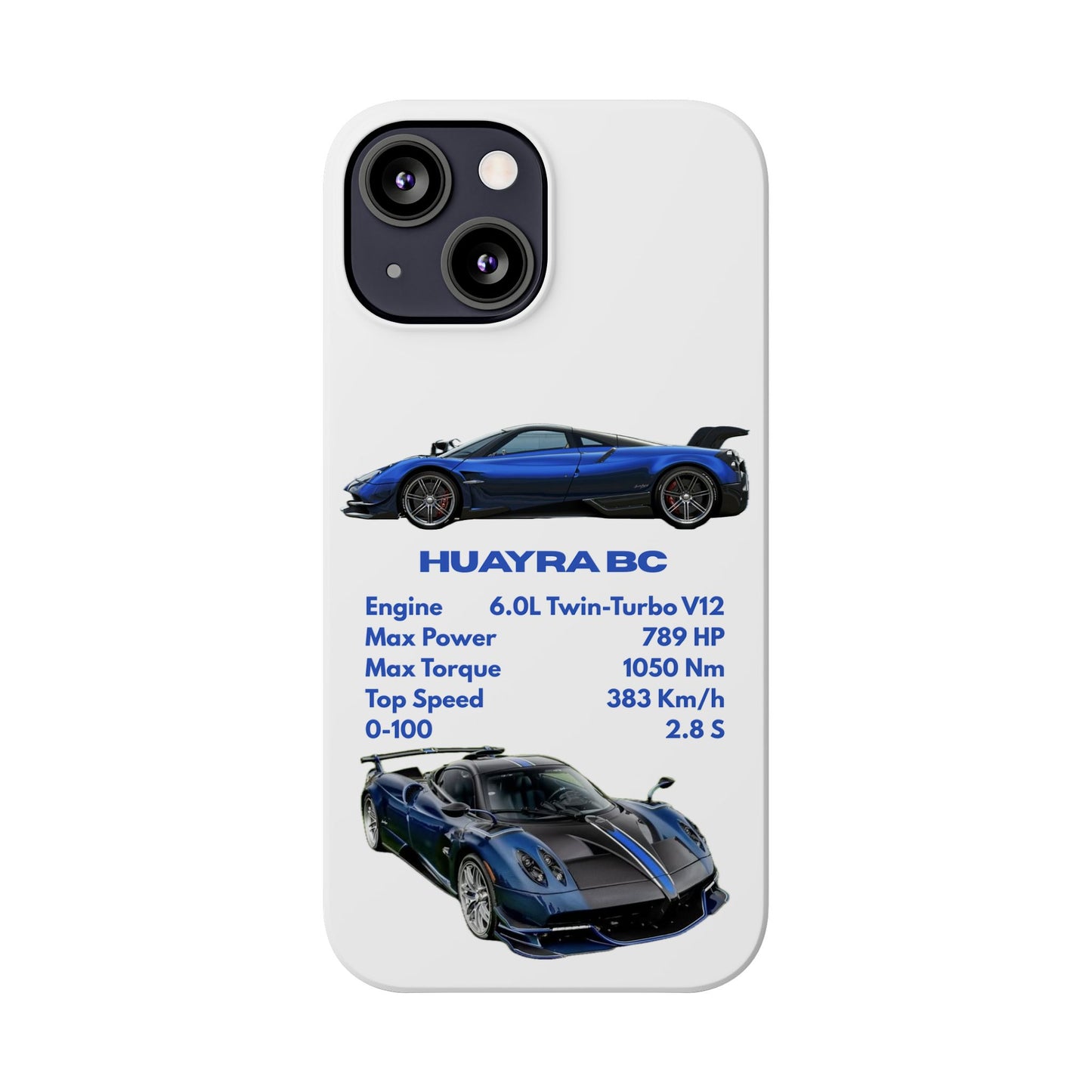 Blue Pagani Huayra BC Phone Case