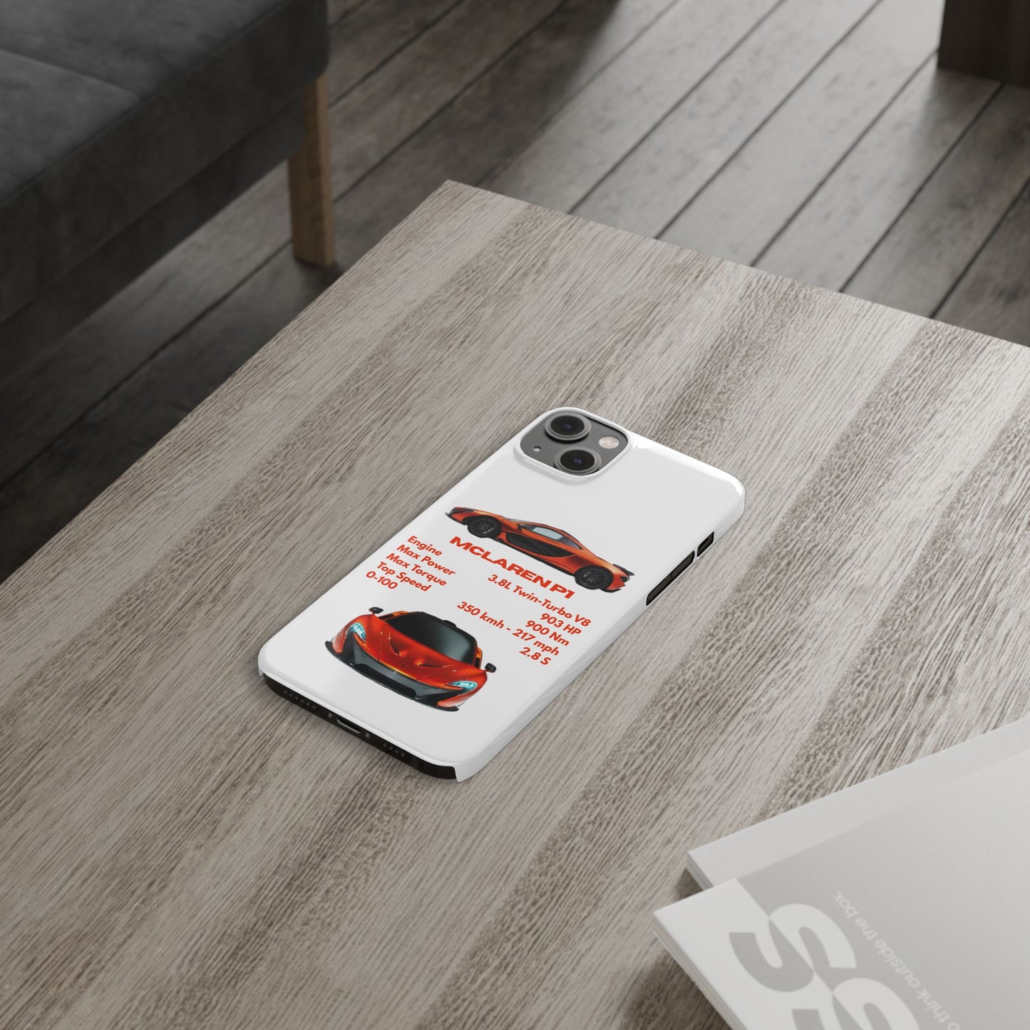 Orange McLaren P1 Phone Case
