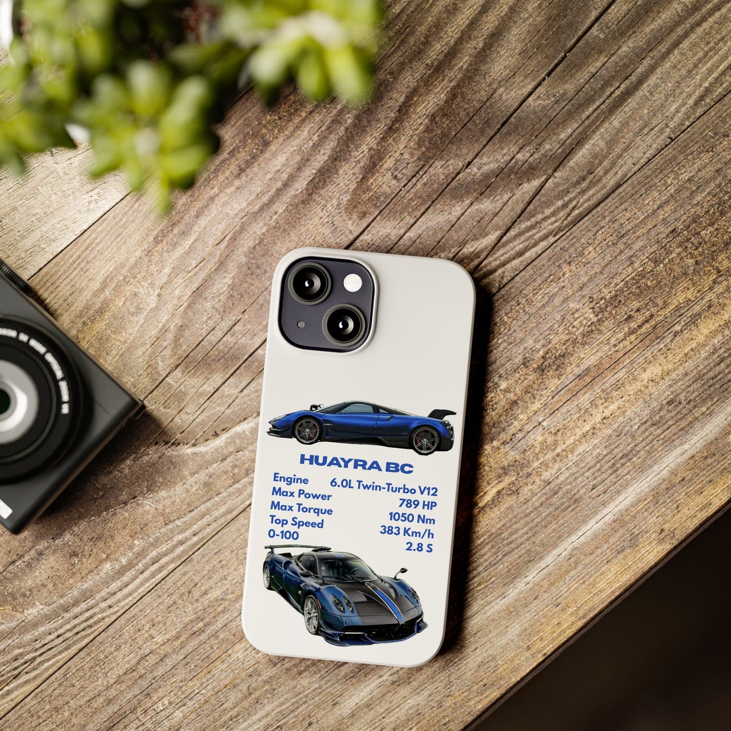 Blue Pagani Huayra BC Phone Case