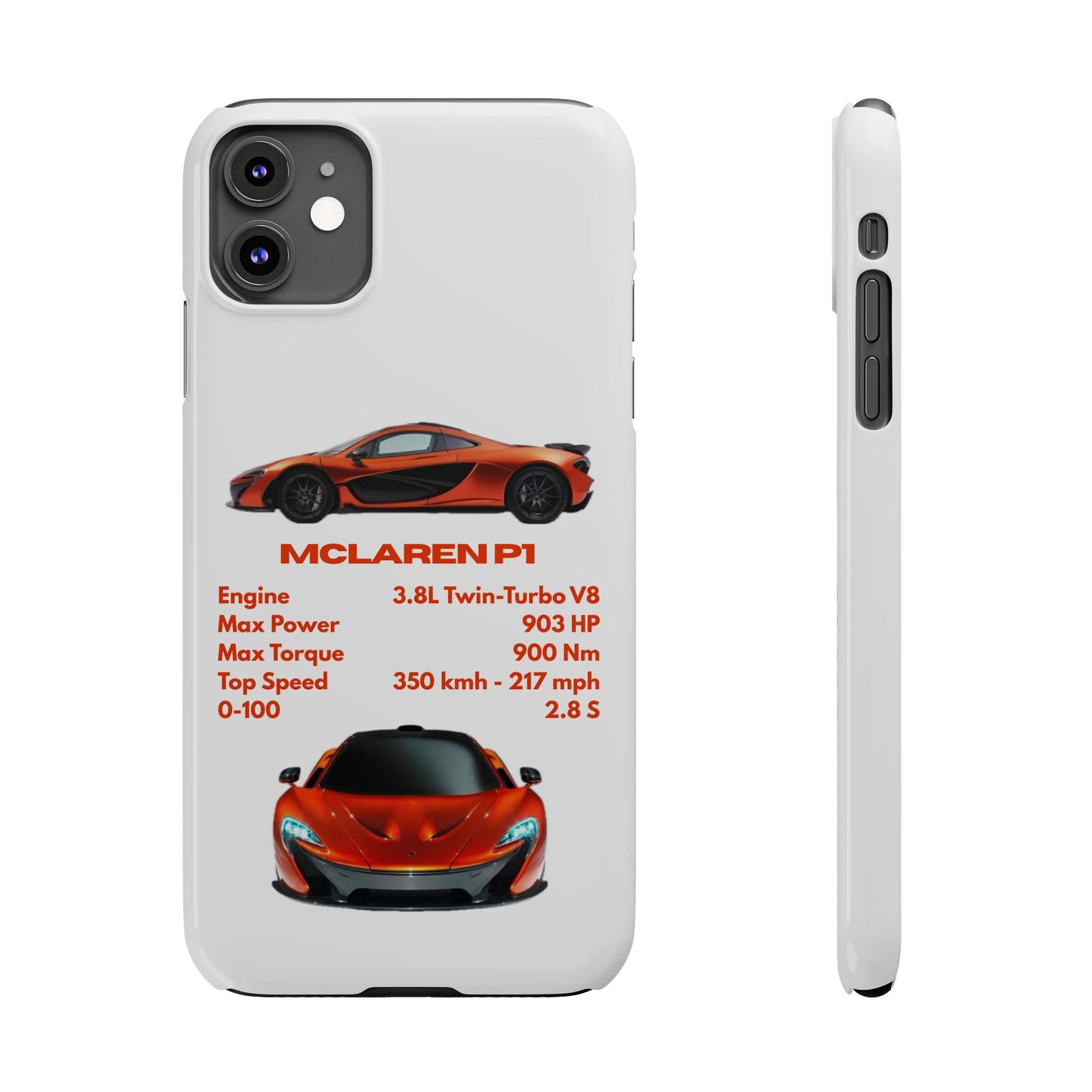 Orange McLaren P1 Phone Case
