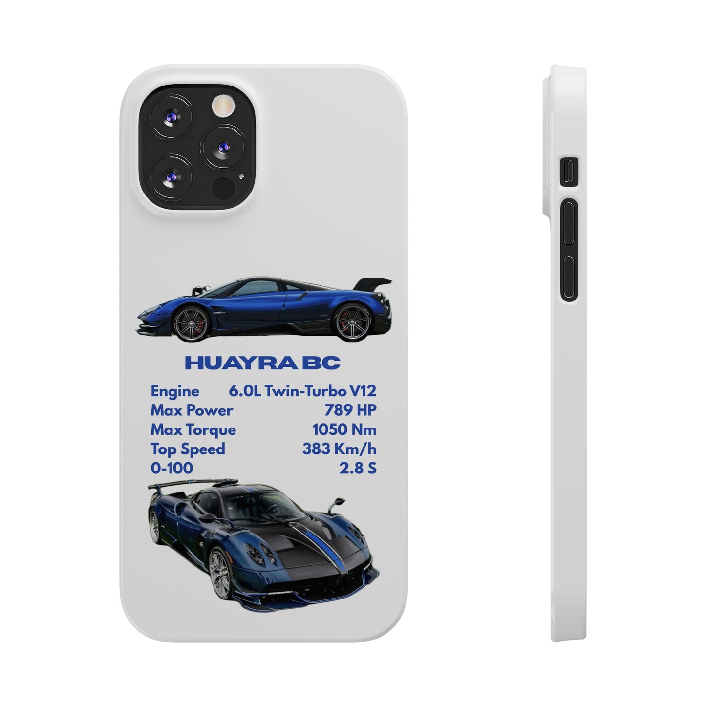 Blue Pagani Huayra BC Phone Case