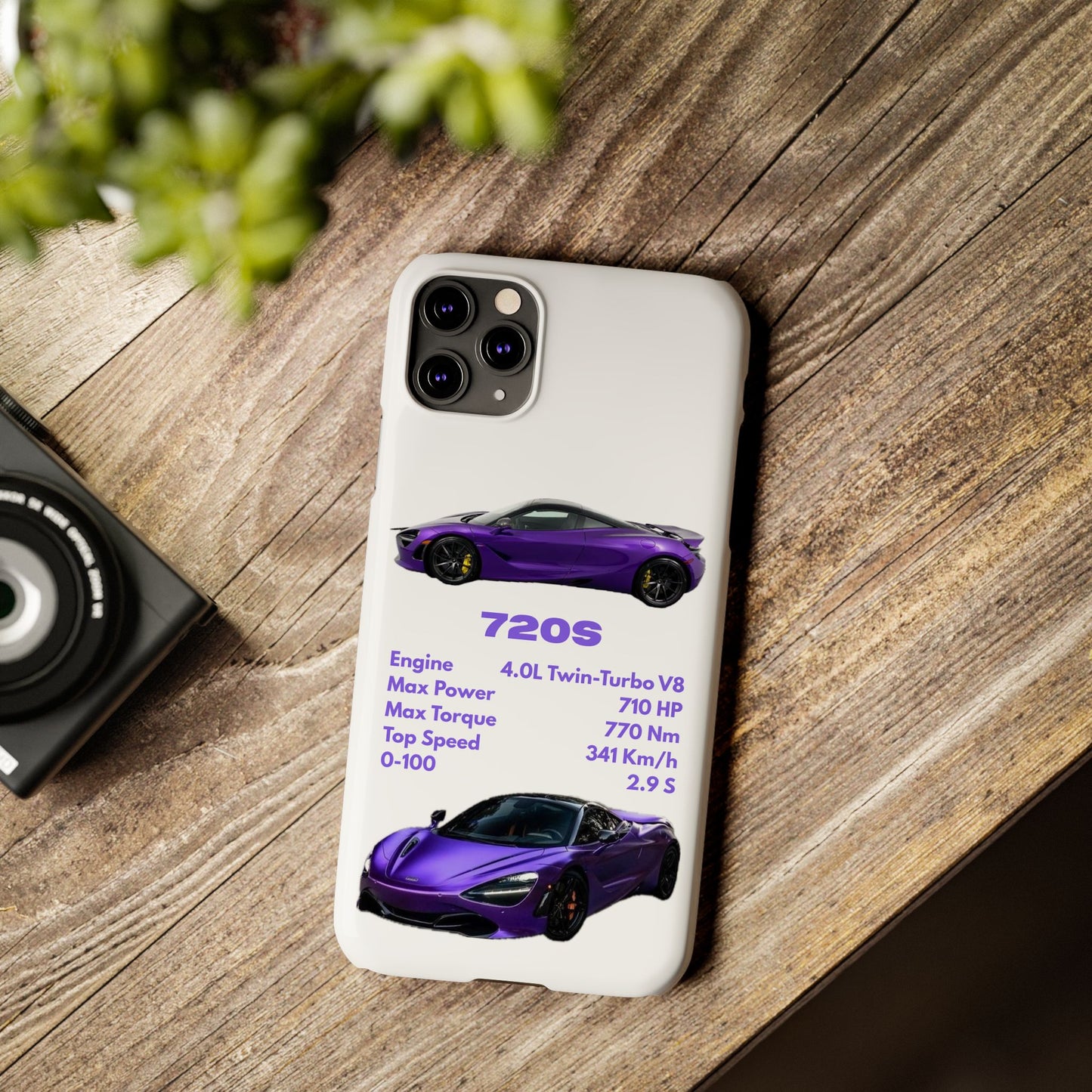 Purple McLaren 720S Phone Case