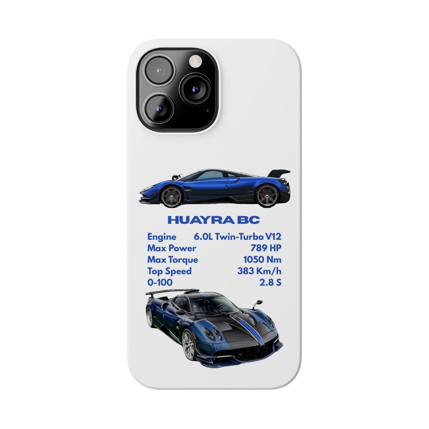 Blue Pagani Huayra BC Phone Case