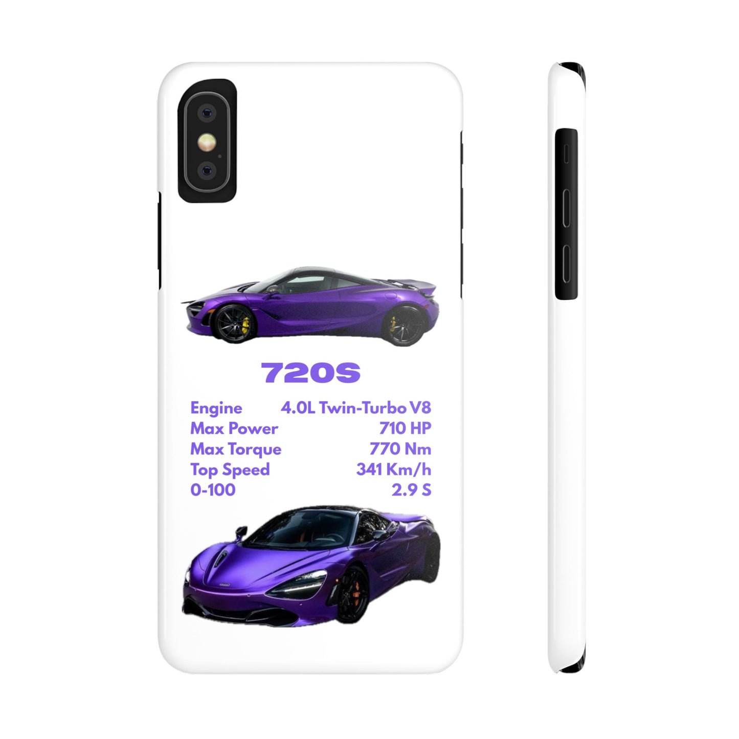 Purple McLaren 720S Phone Case