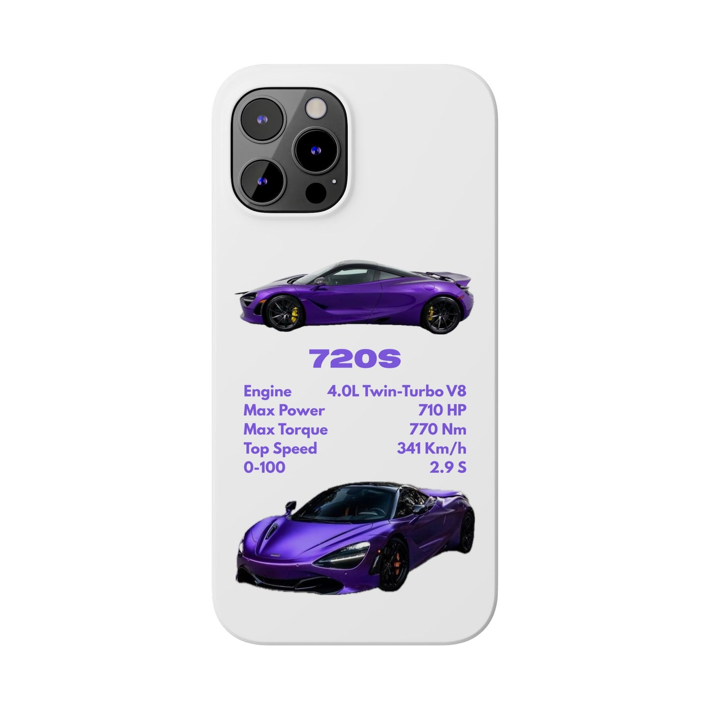 Purple McLaren 720S Phone Case