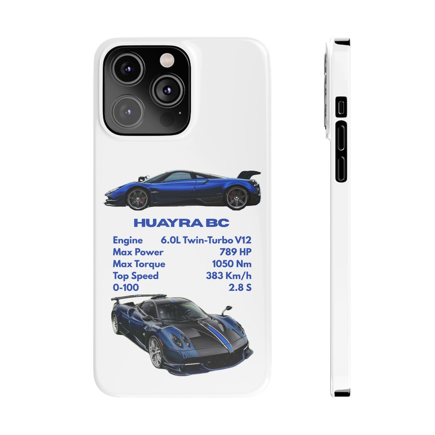 Blue Pagani Huayra BC Phone Case