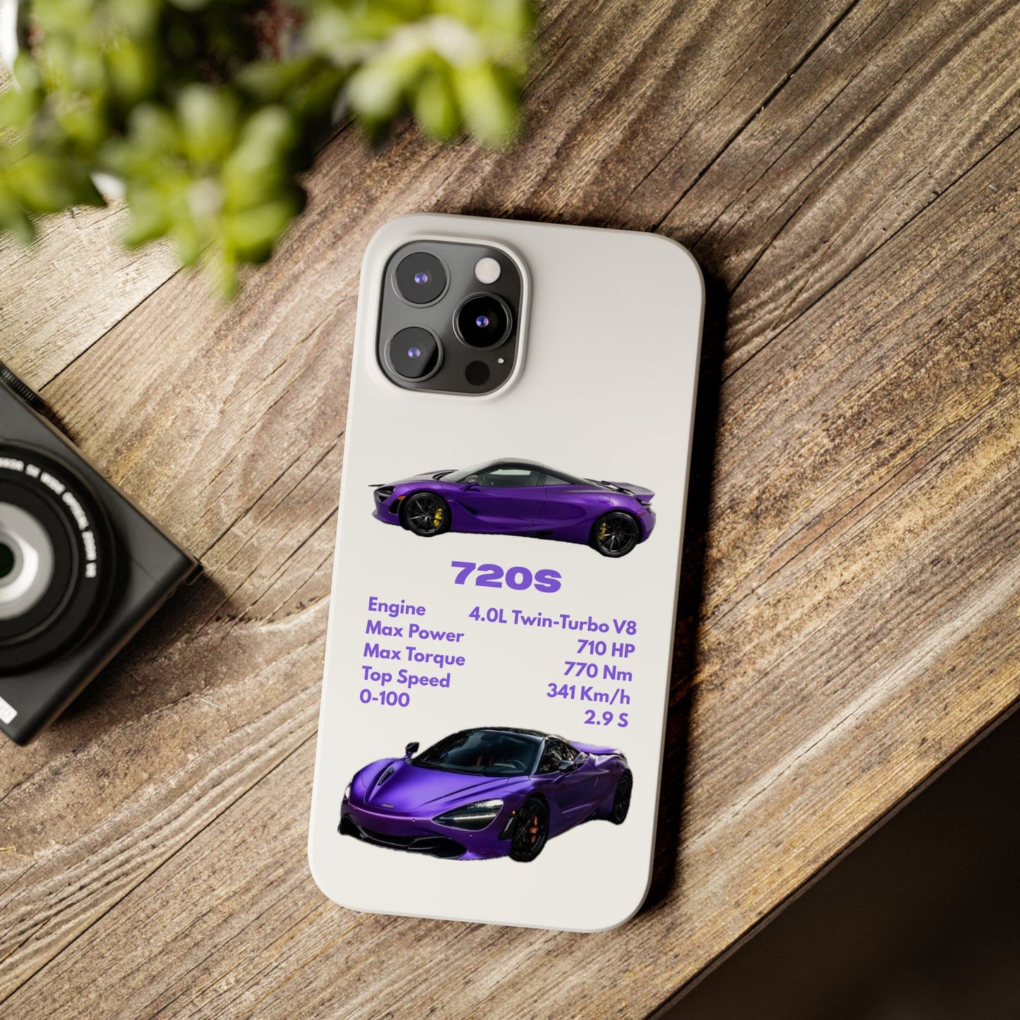 Purple McLaren 720S Phone Case
