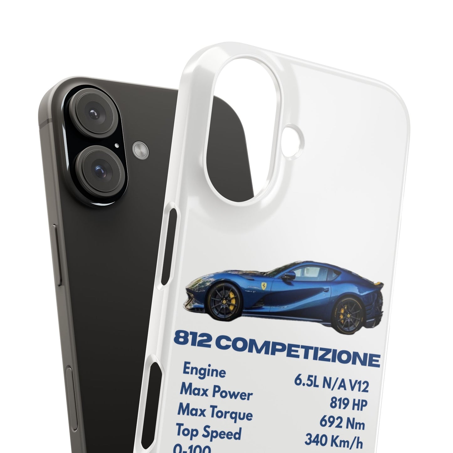 Blue Ferrari 812 Competizione Phone Case