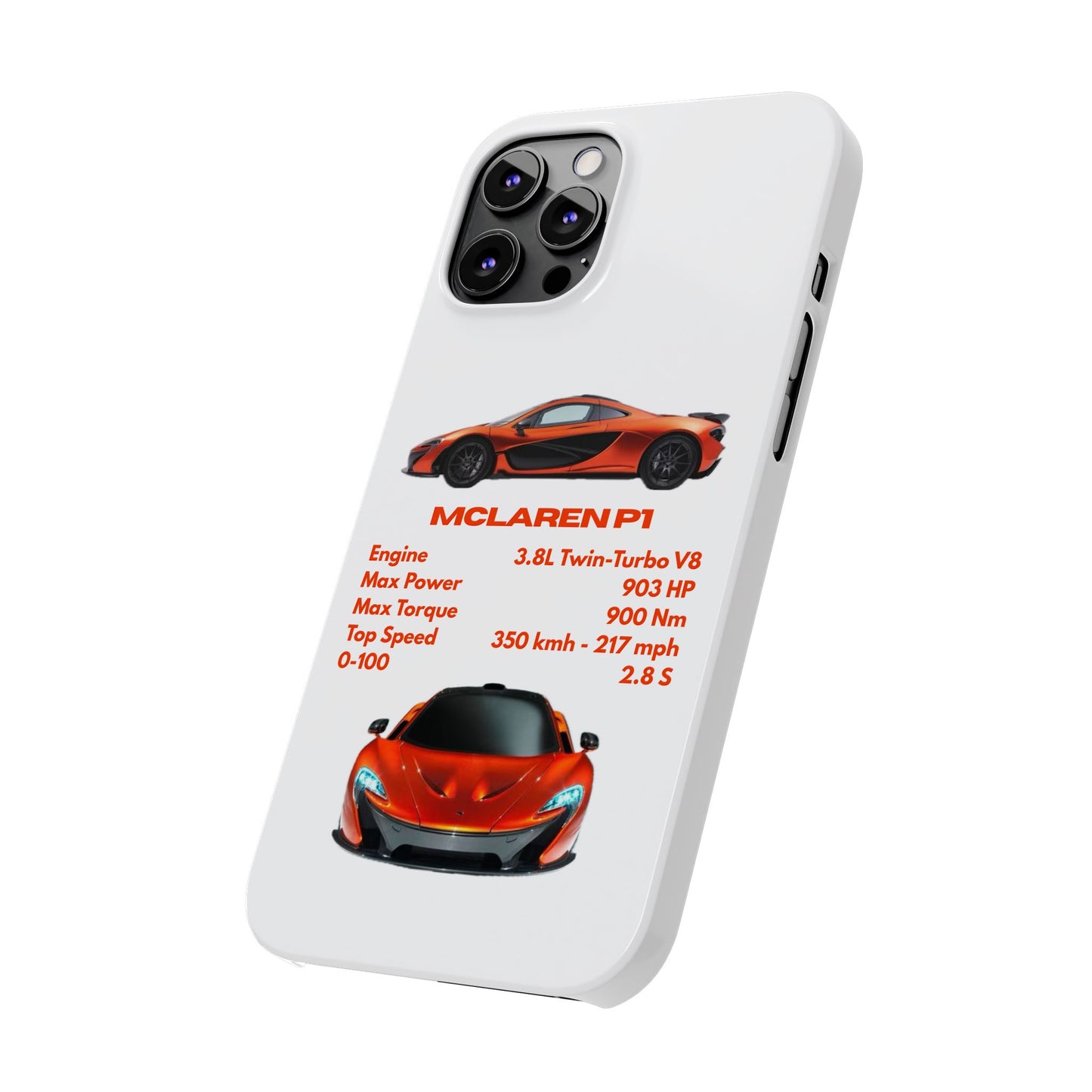 Orange McLaren P1 Phone Case