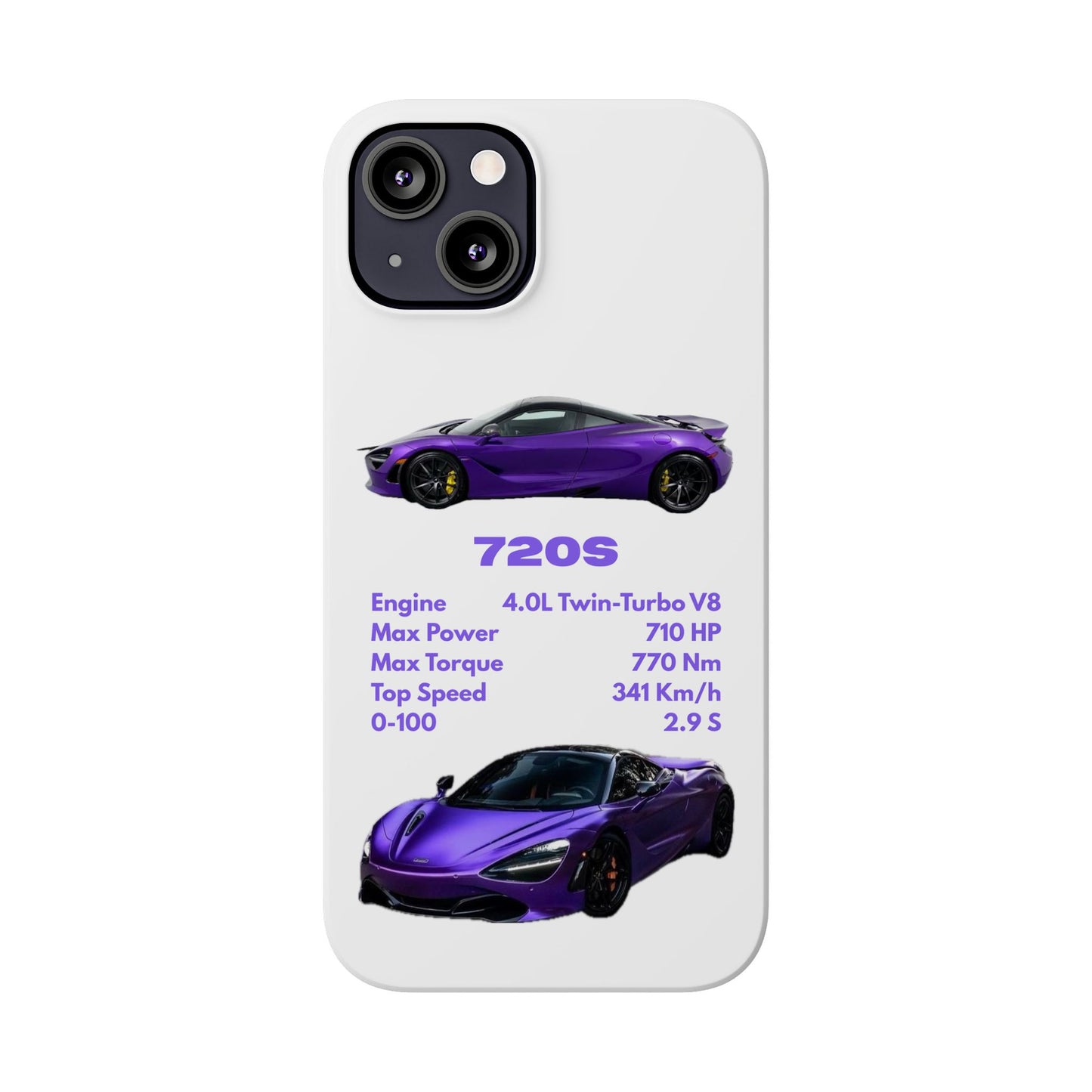 Purple McLaren 720S Phone Case
