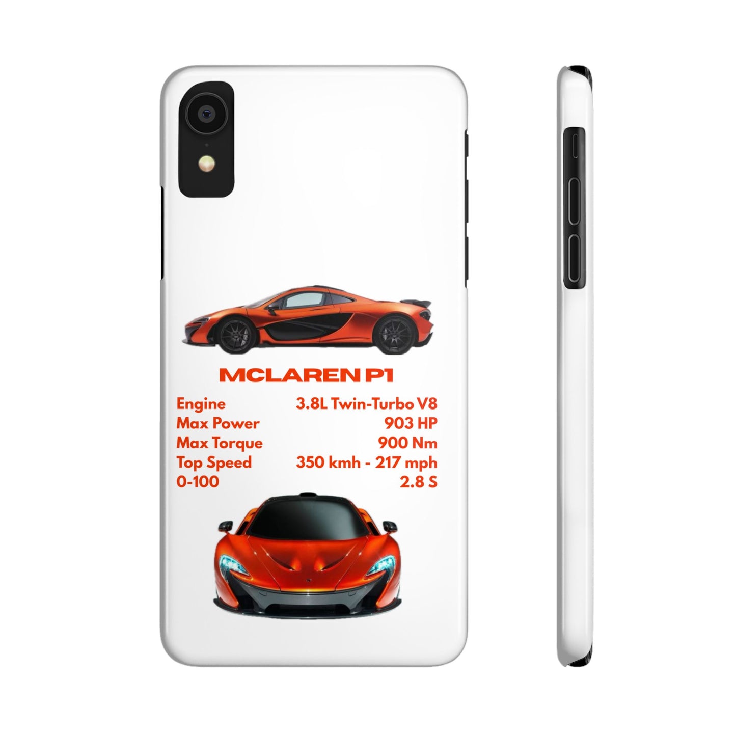Orange McLaren P1 Phone Case