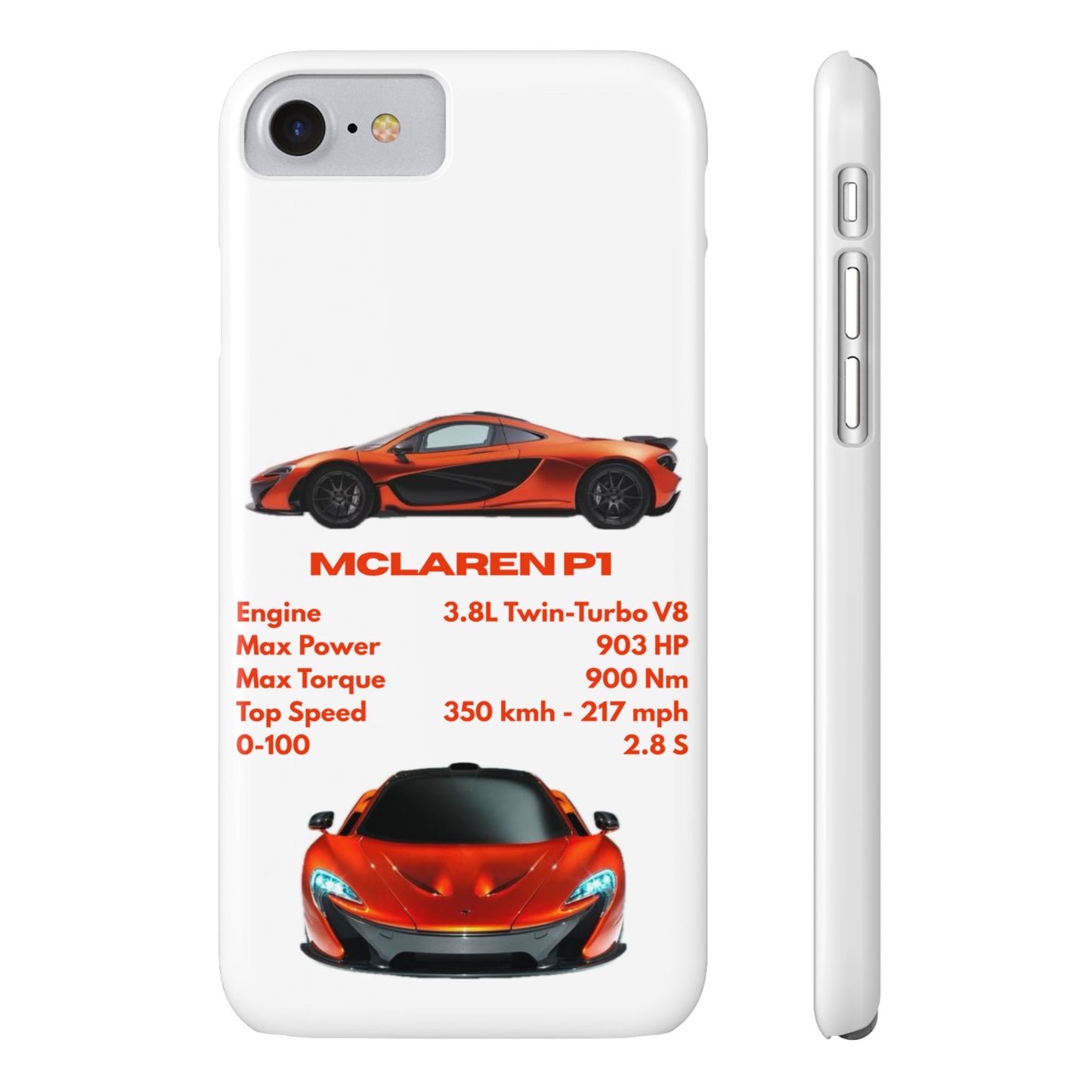 Orange McLaren P1 Phone Case
