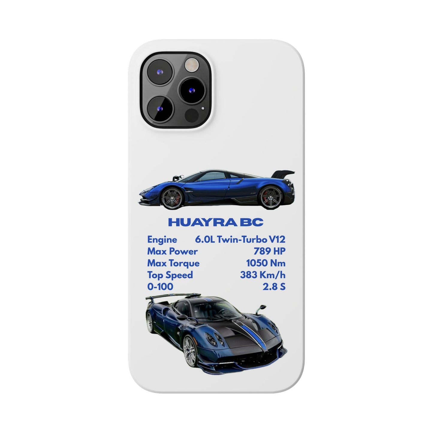 Blue Pagani Huayra BC Phone Case