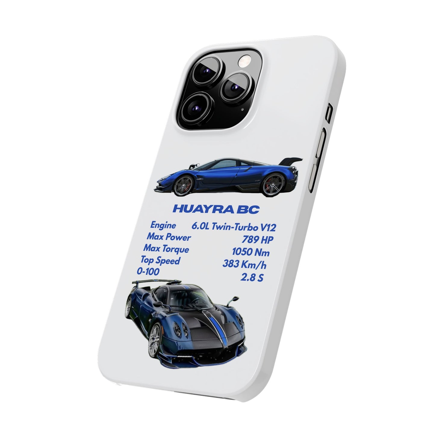 Blue Pagani Huayra BC Phone Case