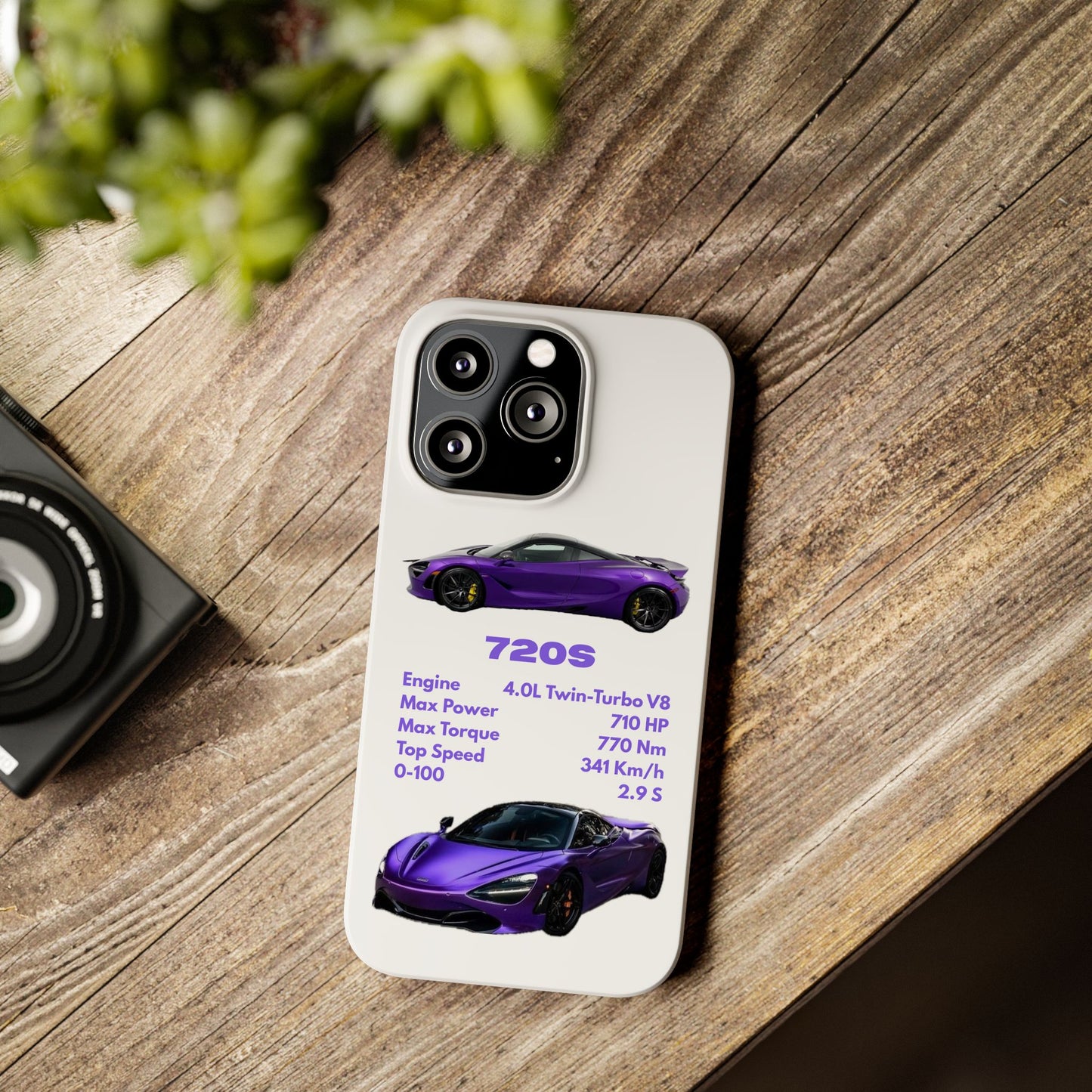 Purple McLaren 720S Phone Case
