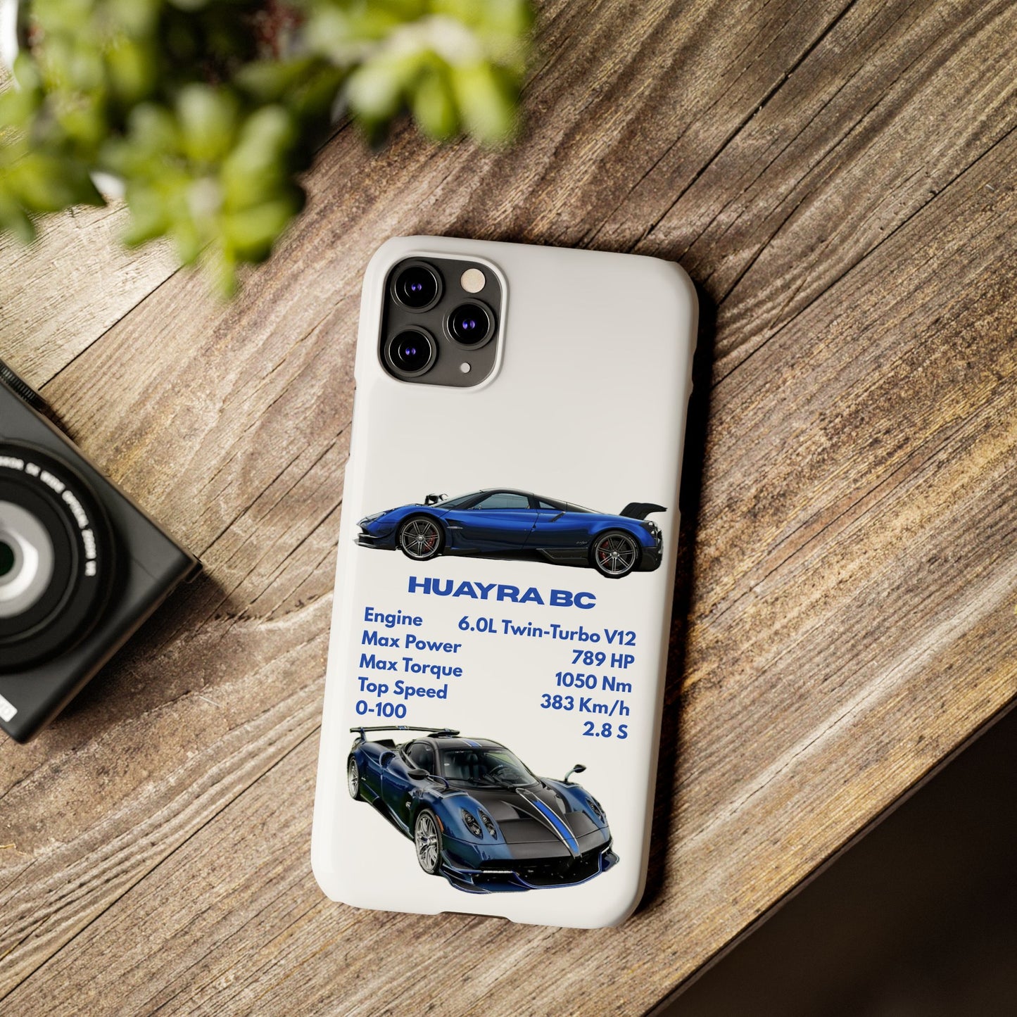 Blue Pagani Huayra BC Phone Case