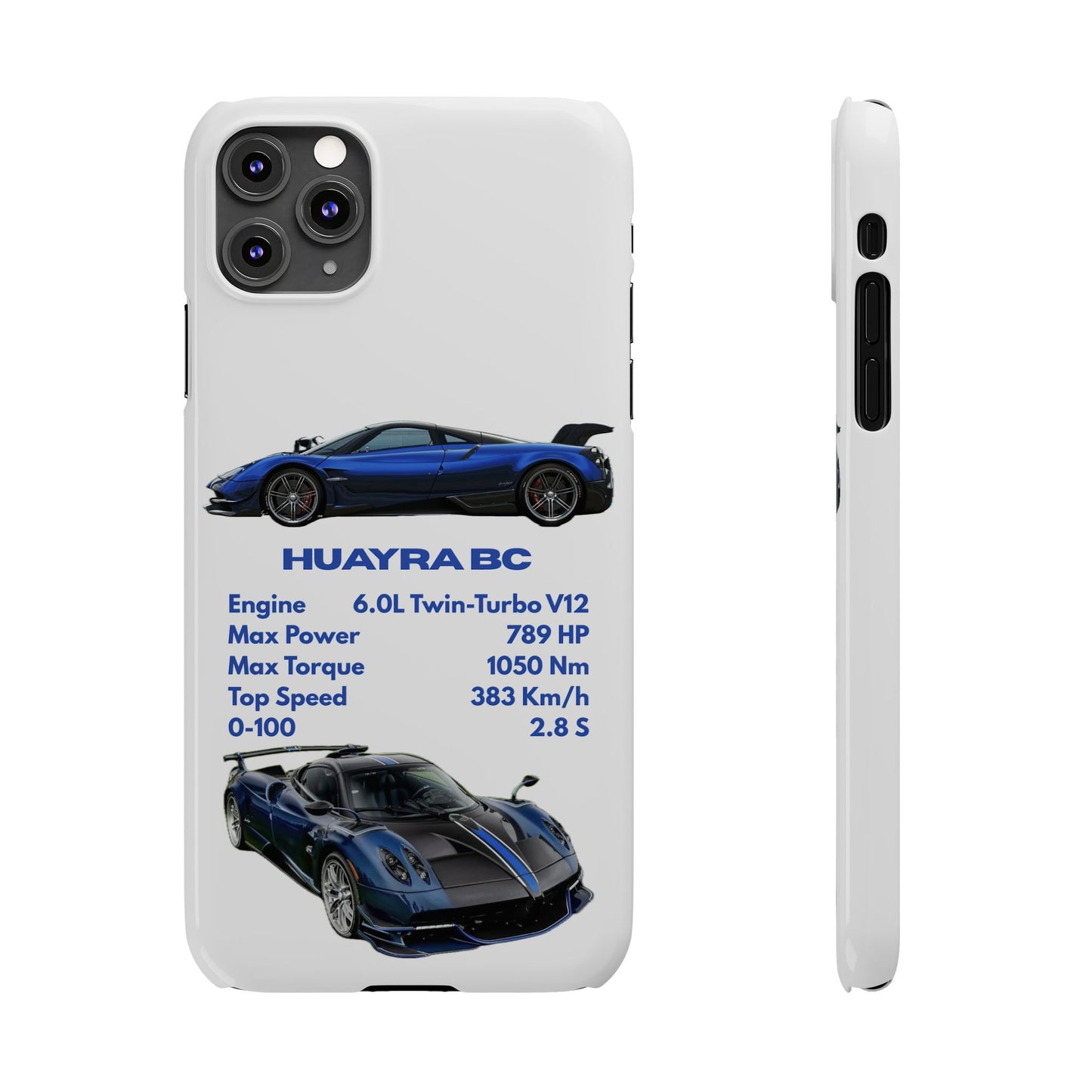 Blue Pagani Huayra BC Phone Case