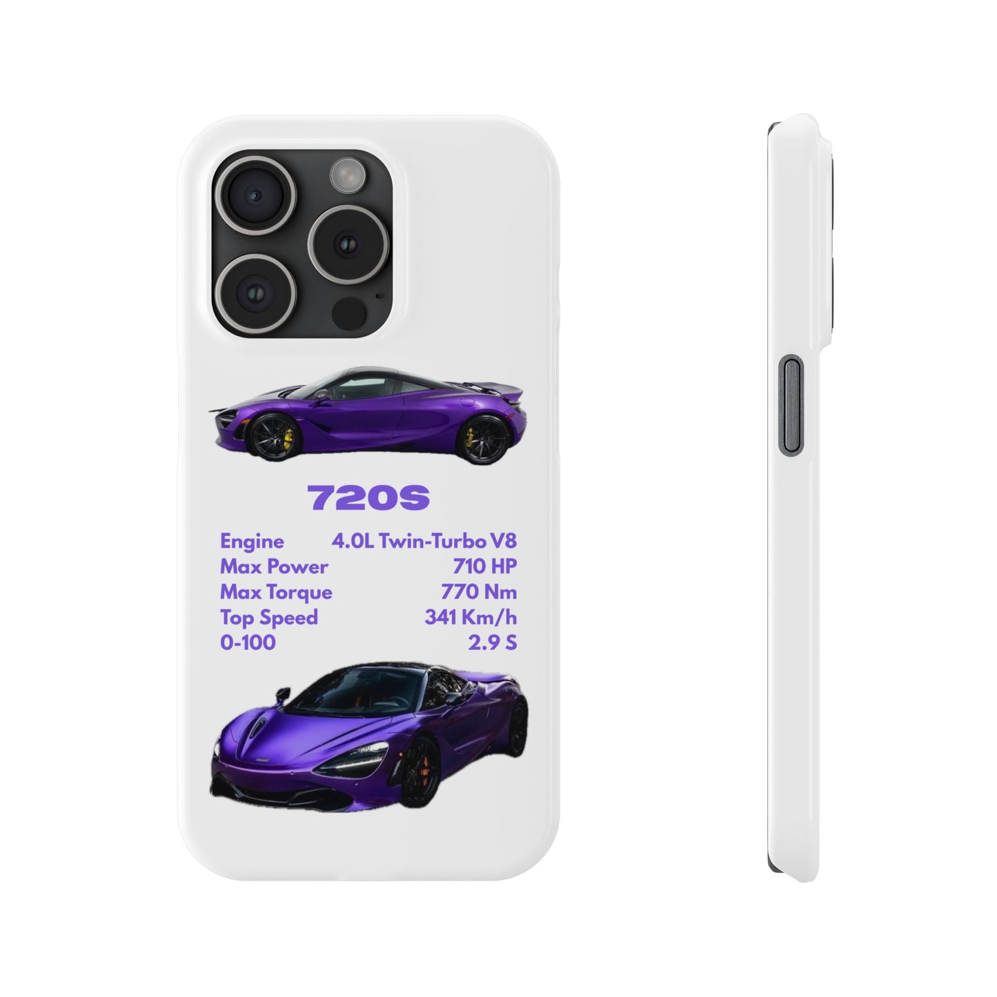 Purple McLaren 720S Phone Case
