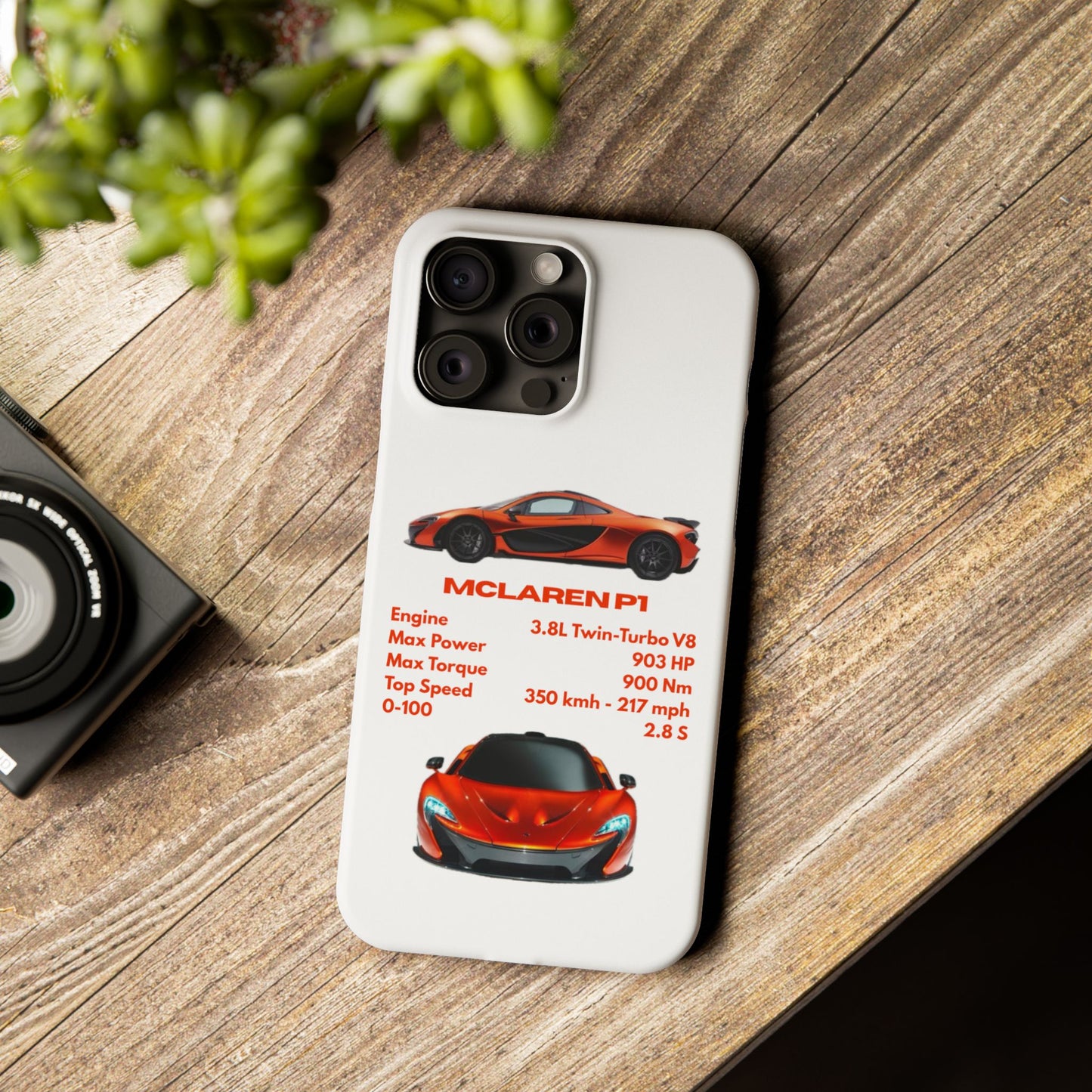Orange McLaren P1 Phone Case