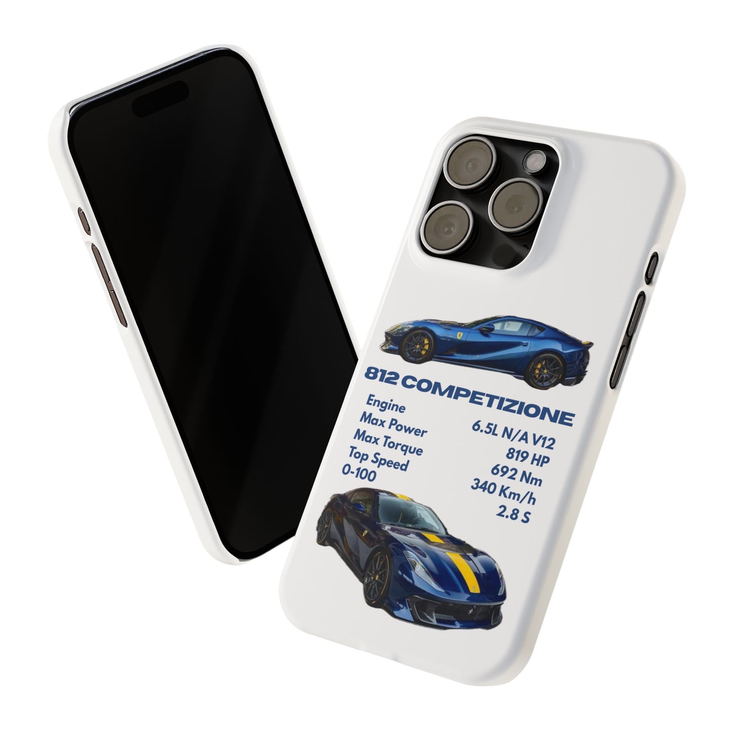Blue Ferrari 812 Competizione Phone Case