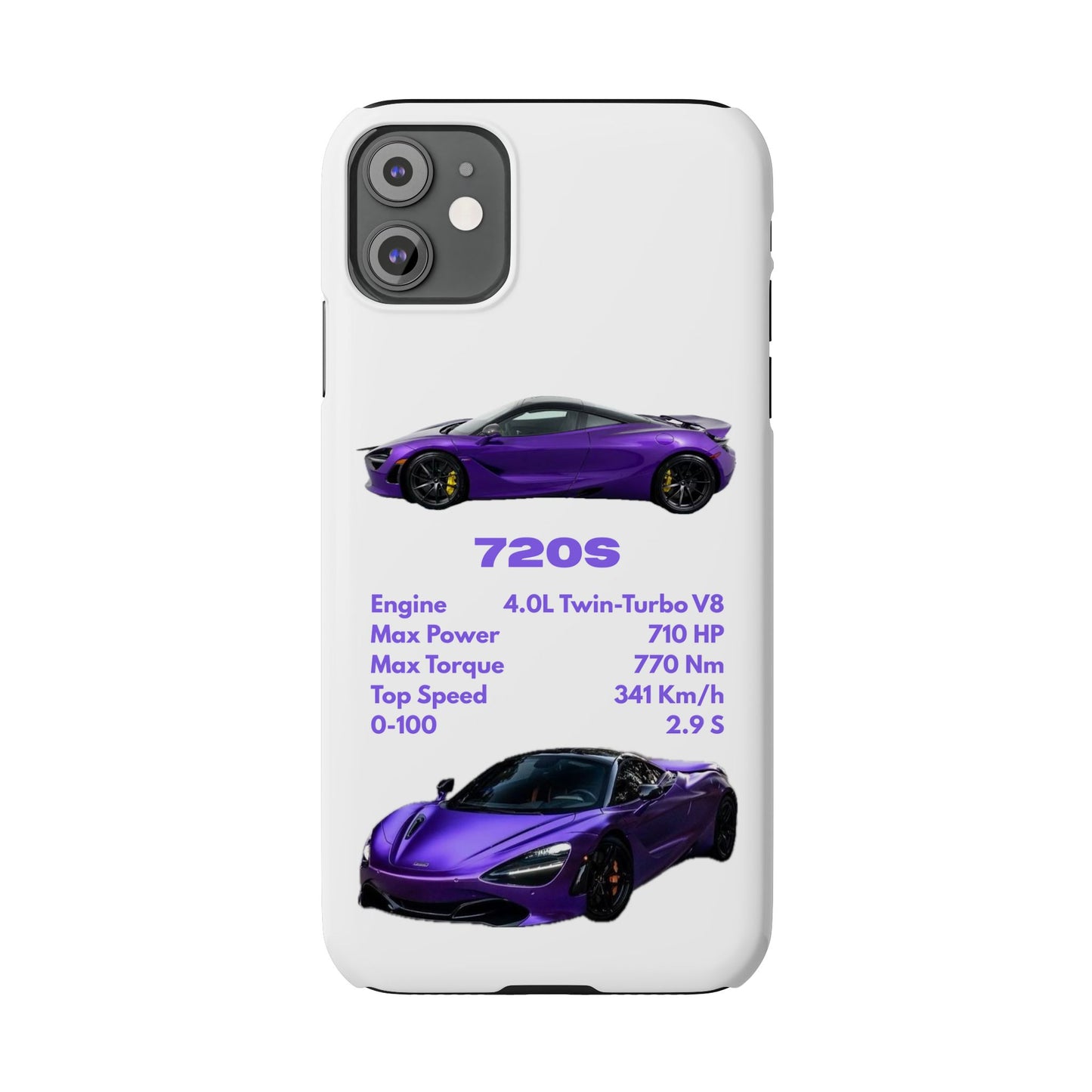 Purple McLaren 720S Phone Case