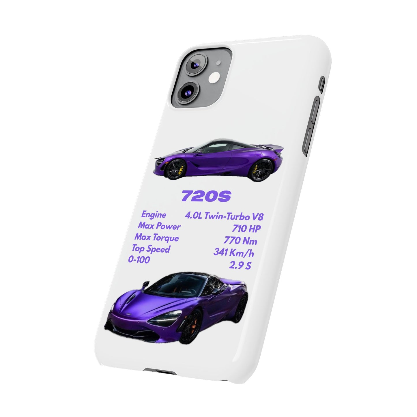 Purple McLaren 720S Phone Case