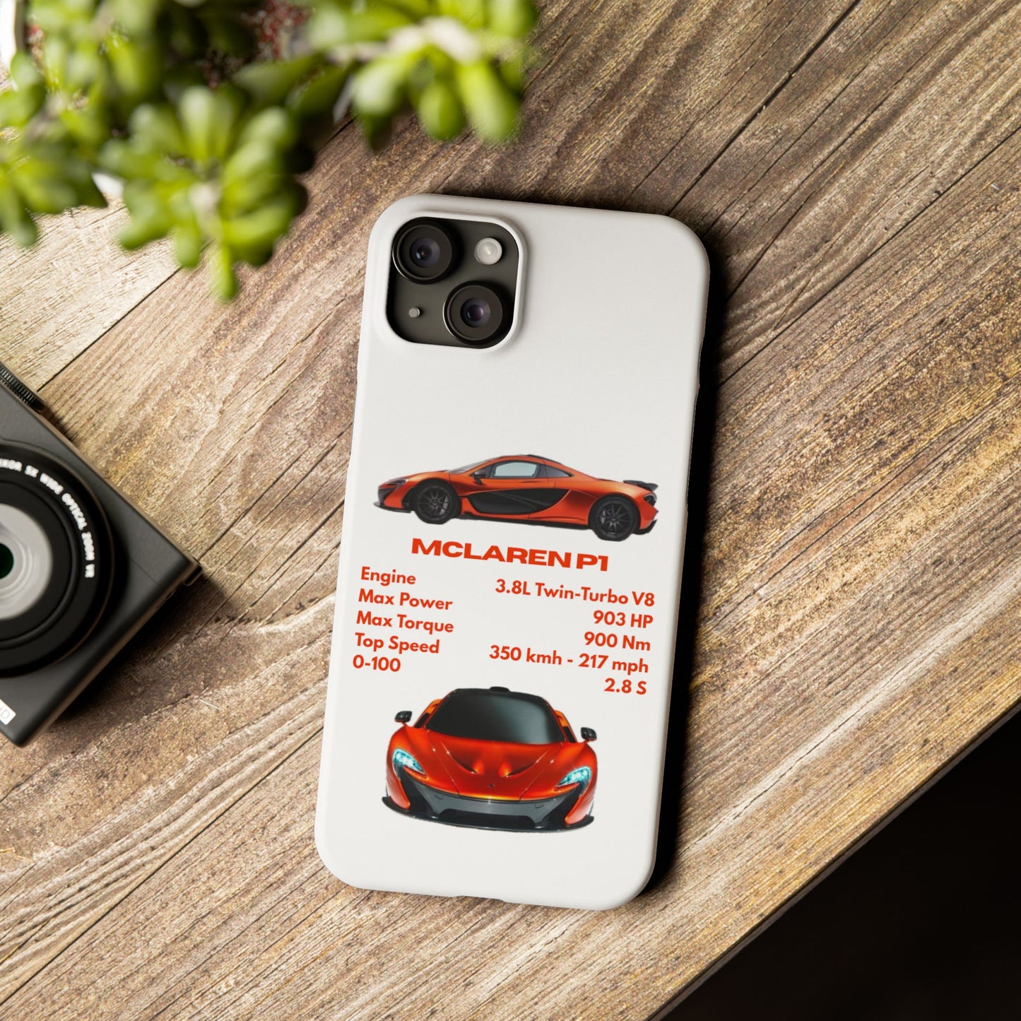 Orange McLaren P1 Phone Case