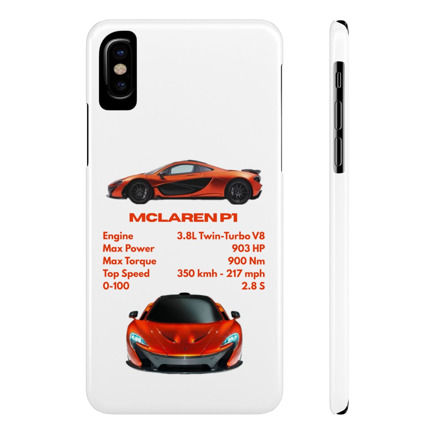 Orange McLaren P1 Phone Case