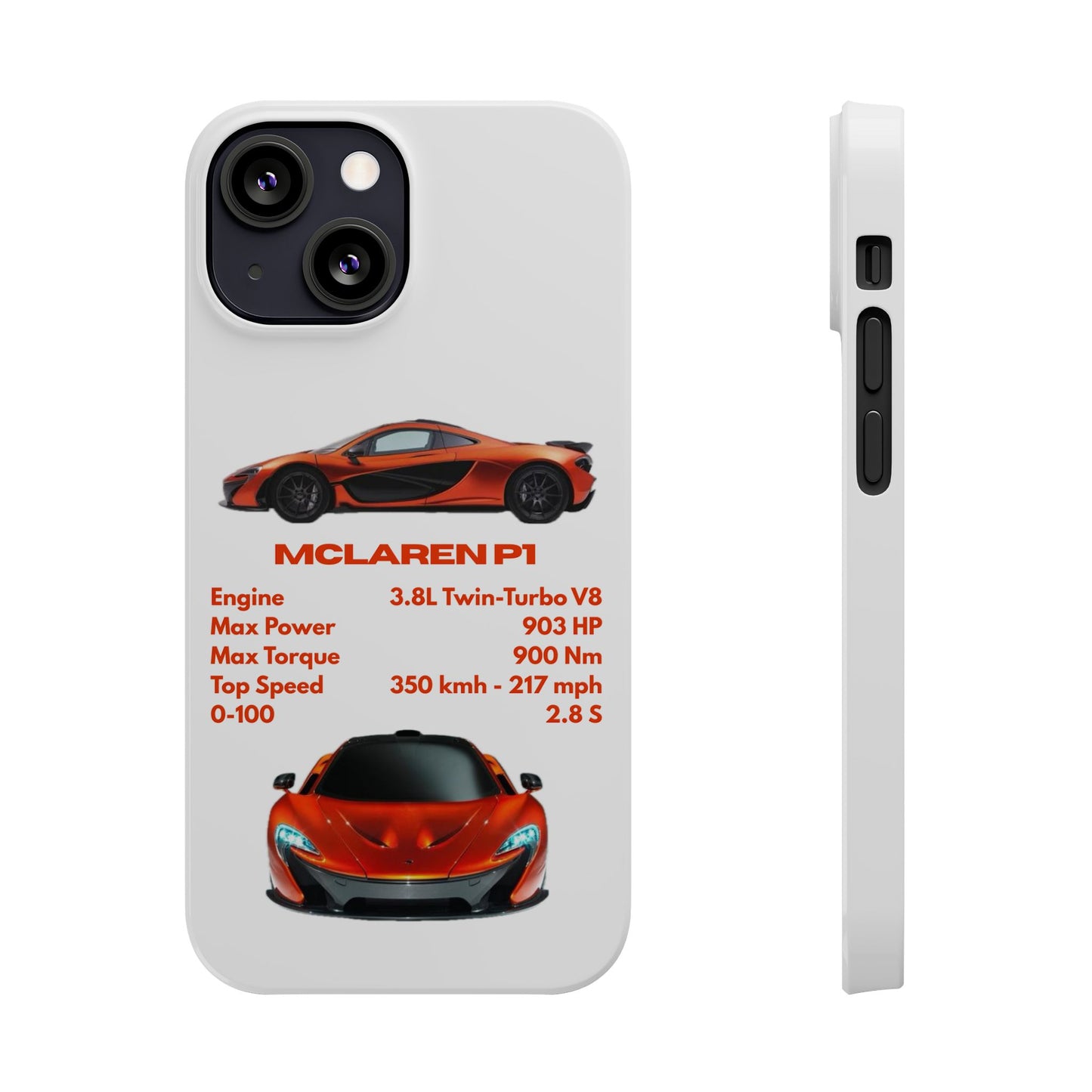 Orange McLaren P1 Phone Case