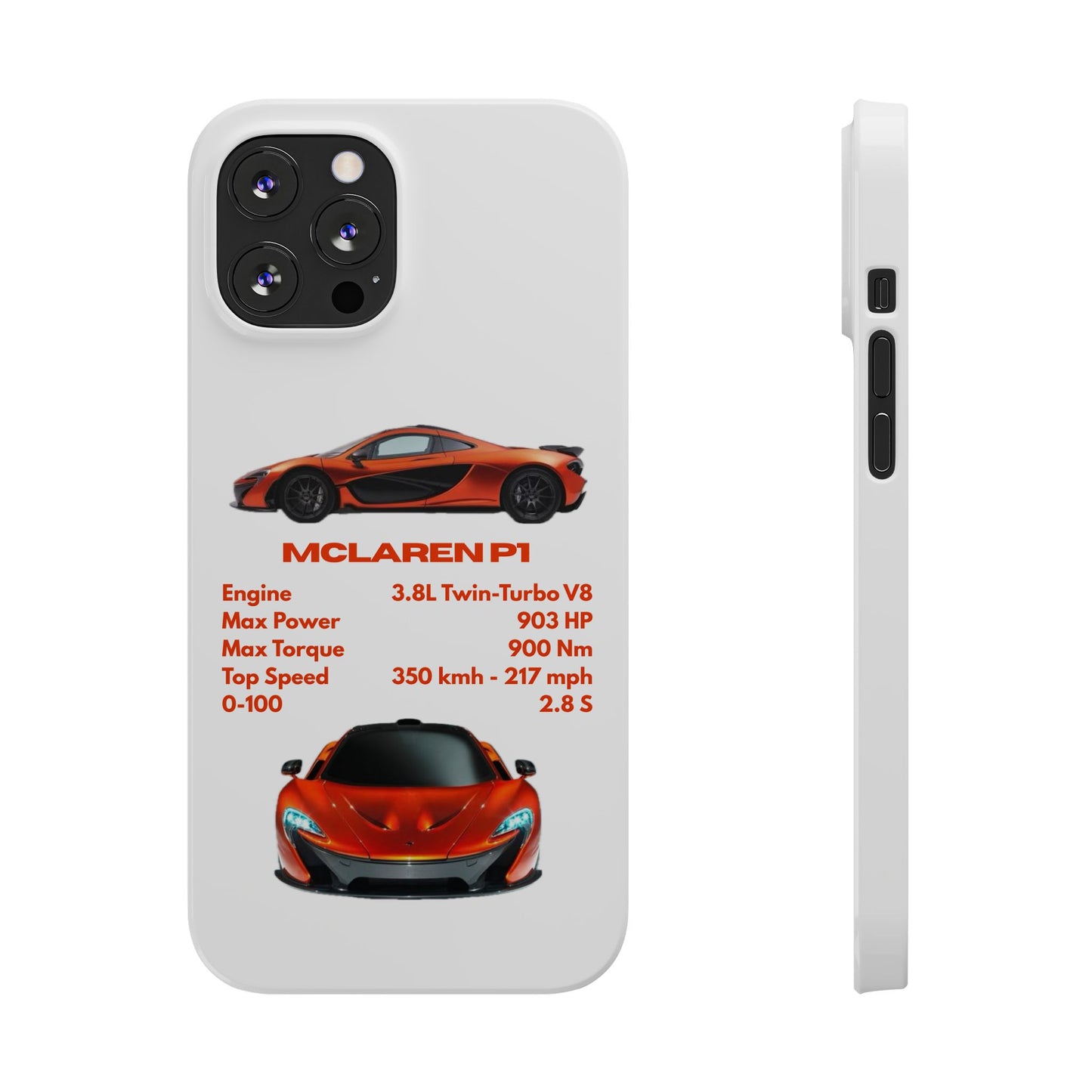 Orange McLaren P1 Phone Case