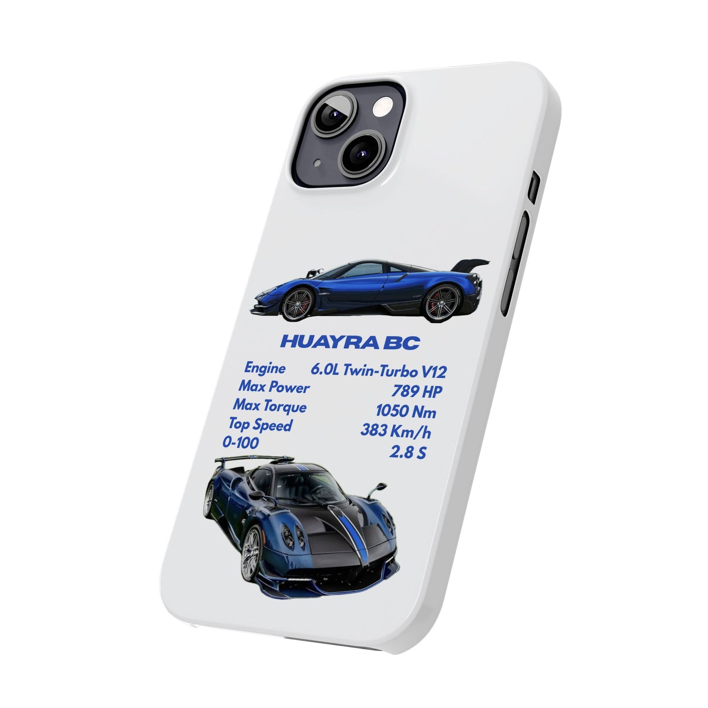 Blue Pagani Huayra BC Phone Case