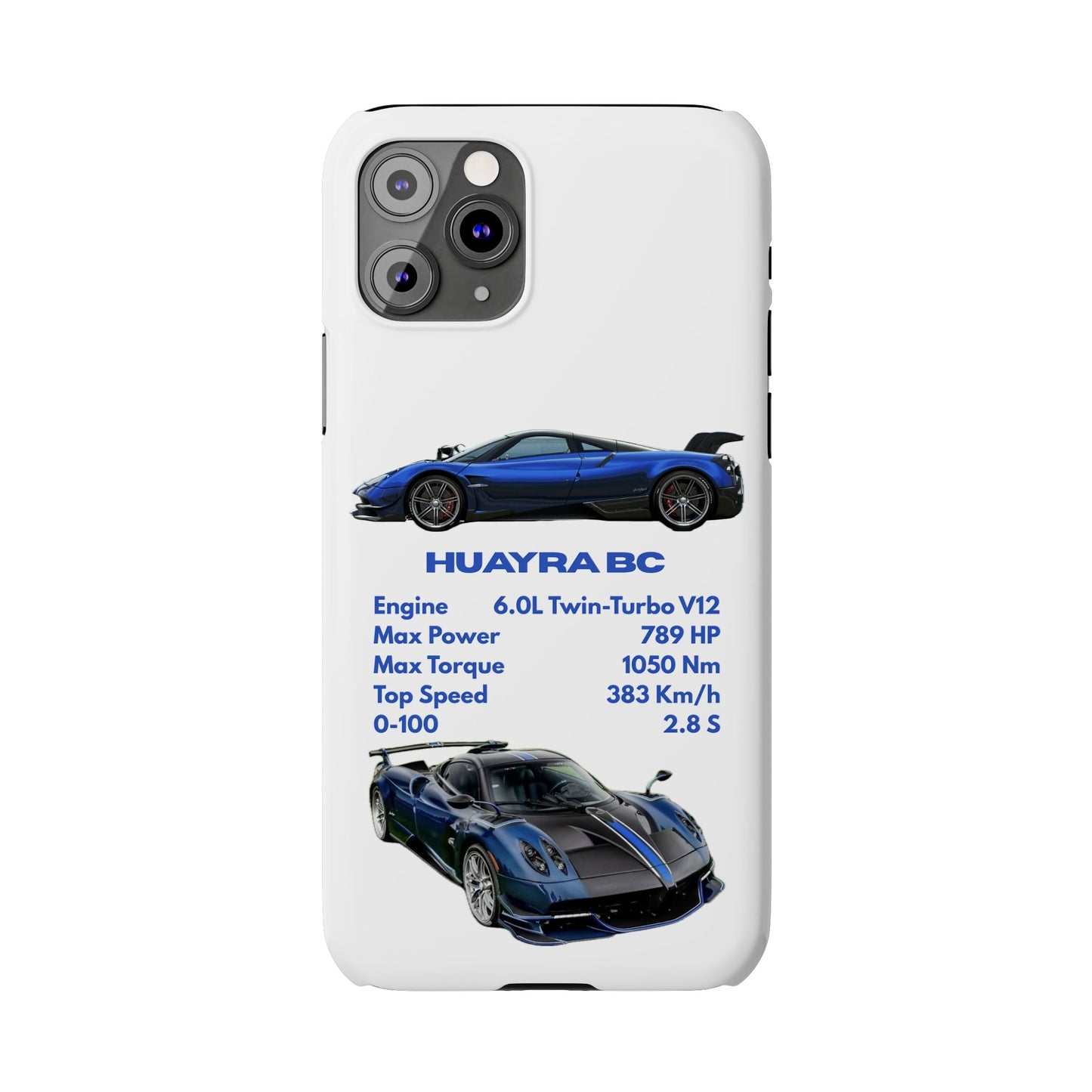 Blue Pagani Huayra BC Phone Case
