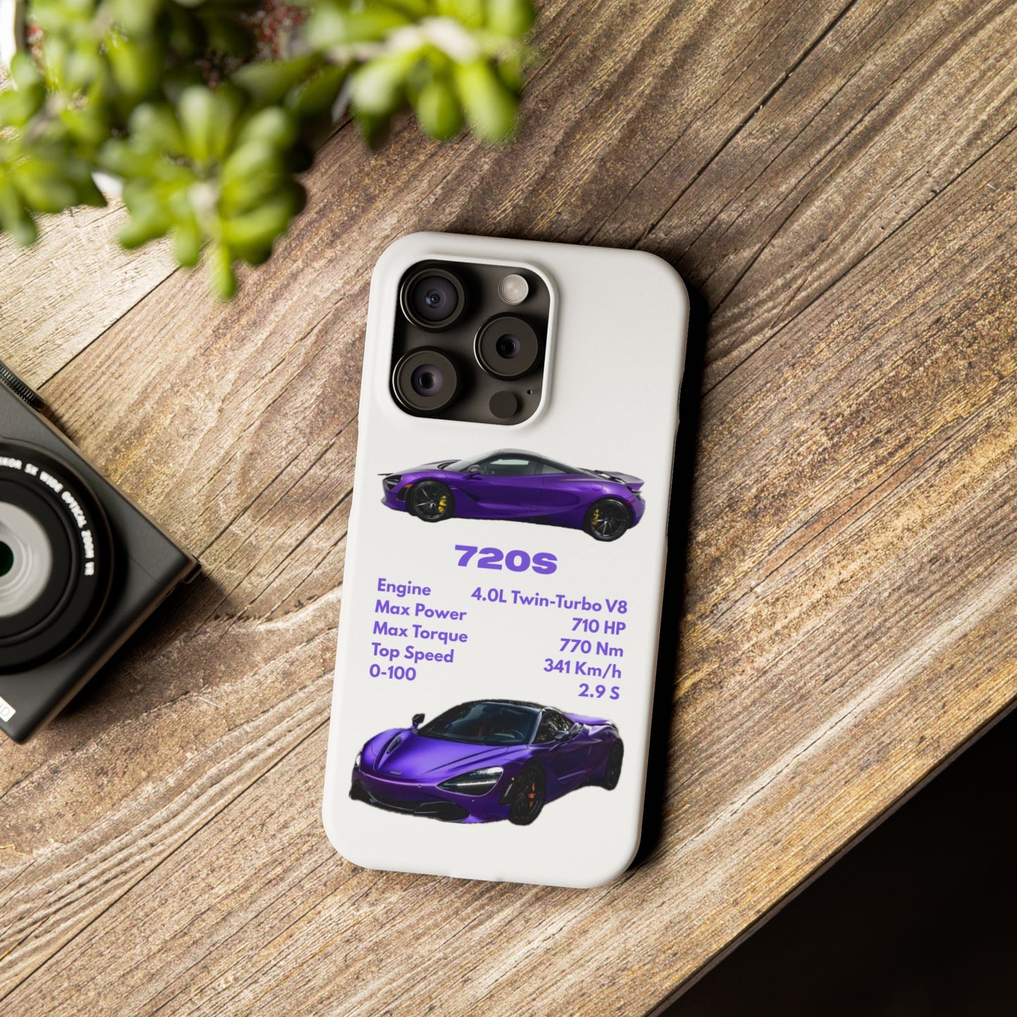 Purple McLaren 720S Phone Case