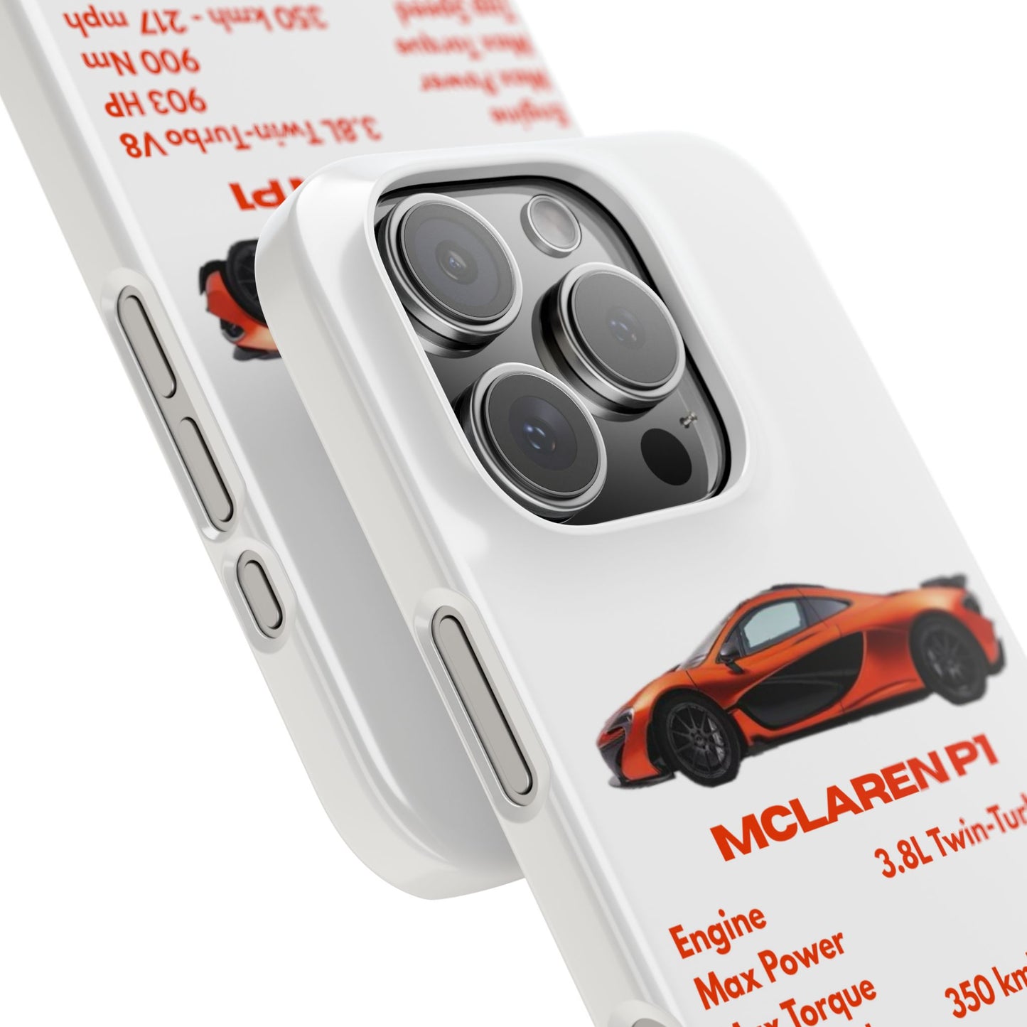 Orange McLaren P1 Phone Case