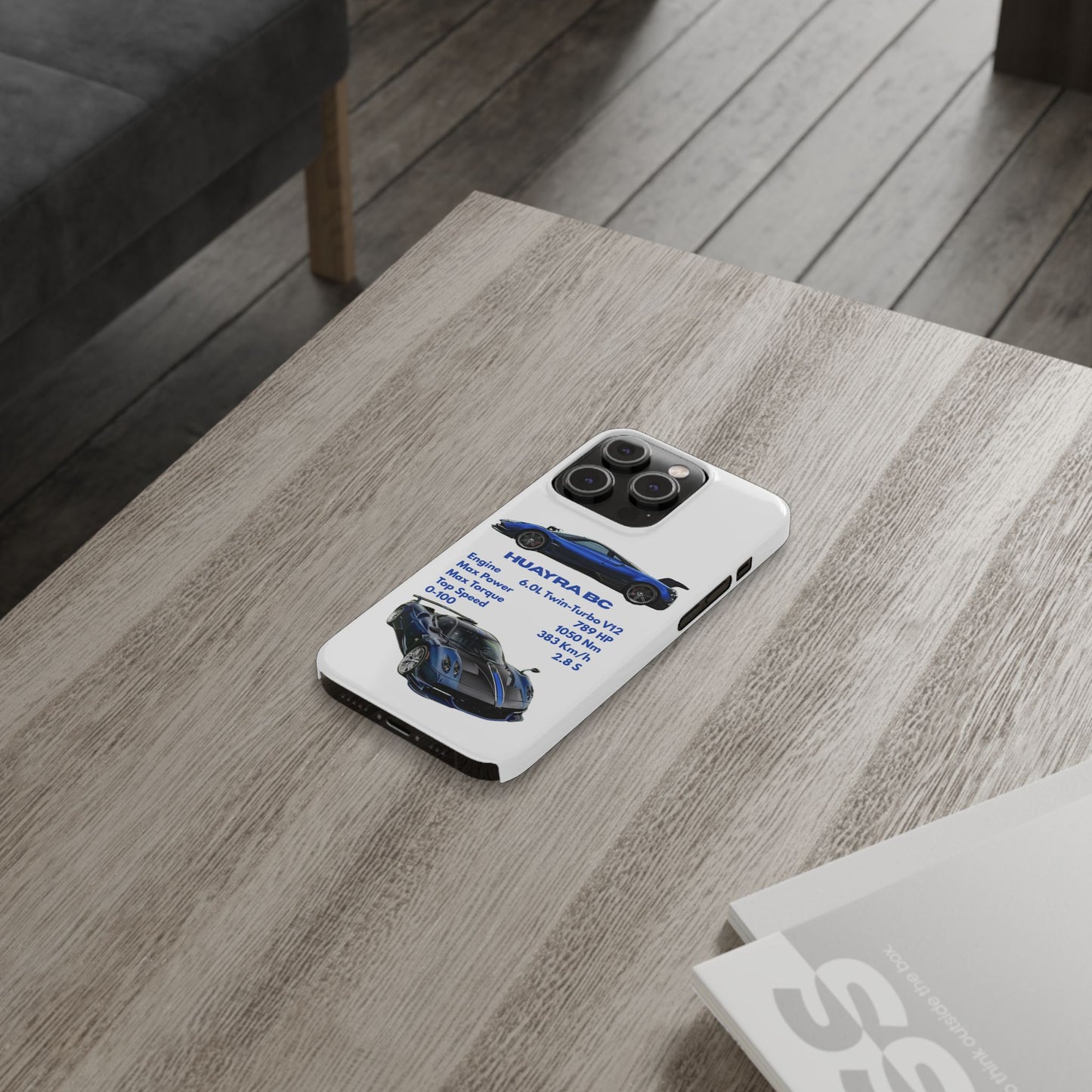 Blue Pagani Huayra BC Phone Case