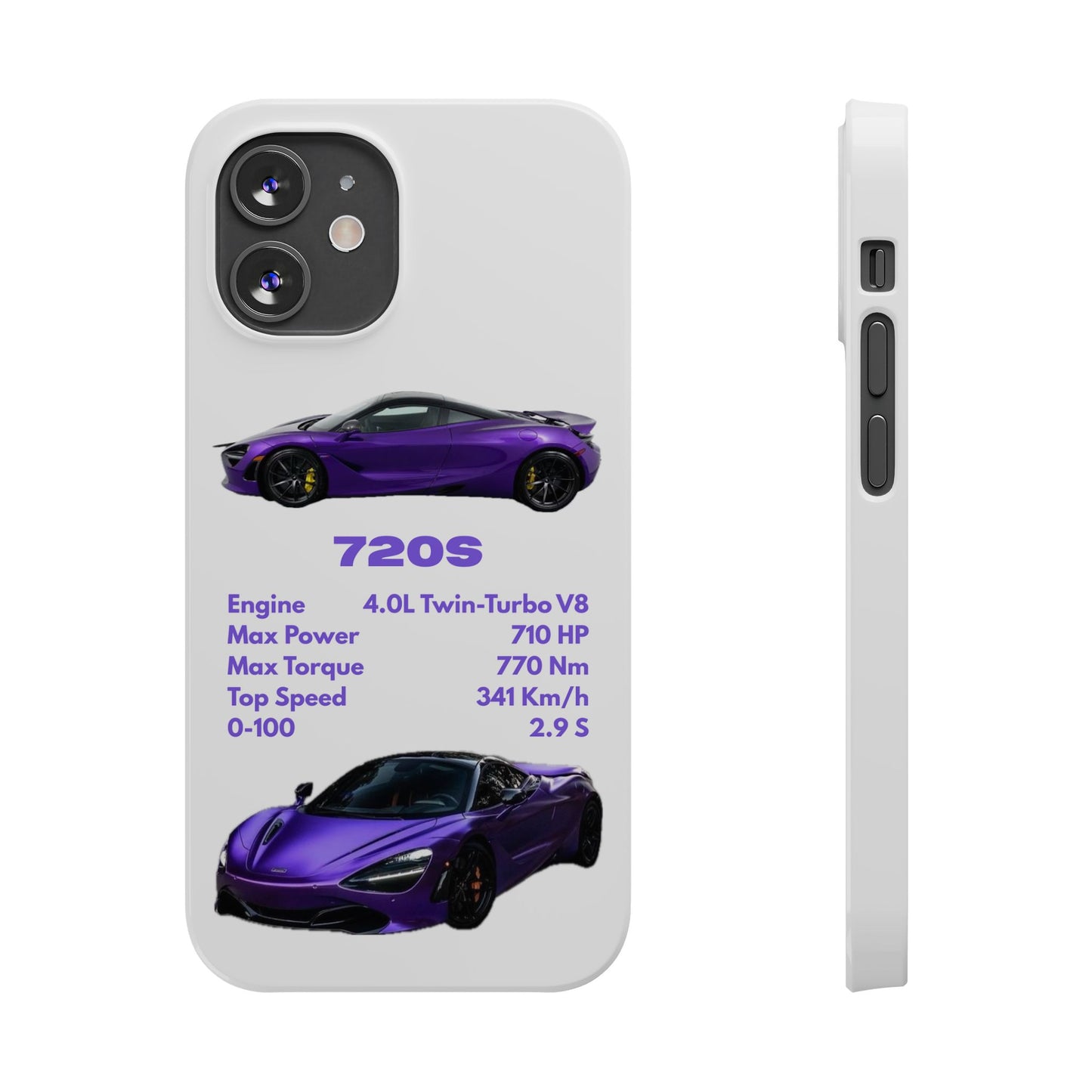 Purple McLaren 720S Phone Case
