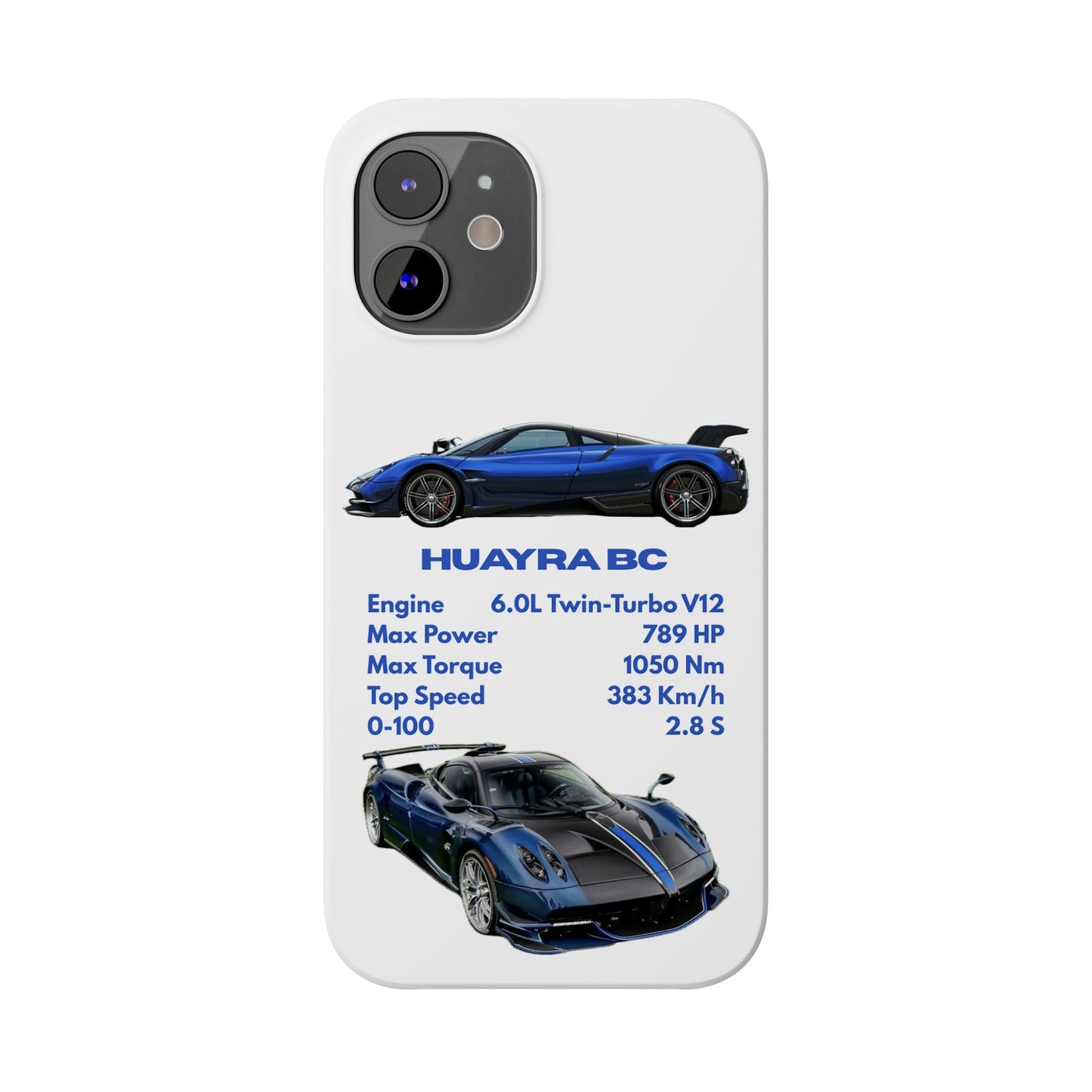 Blue Pagani Huayra BC Phone Case