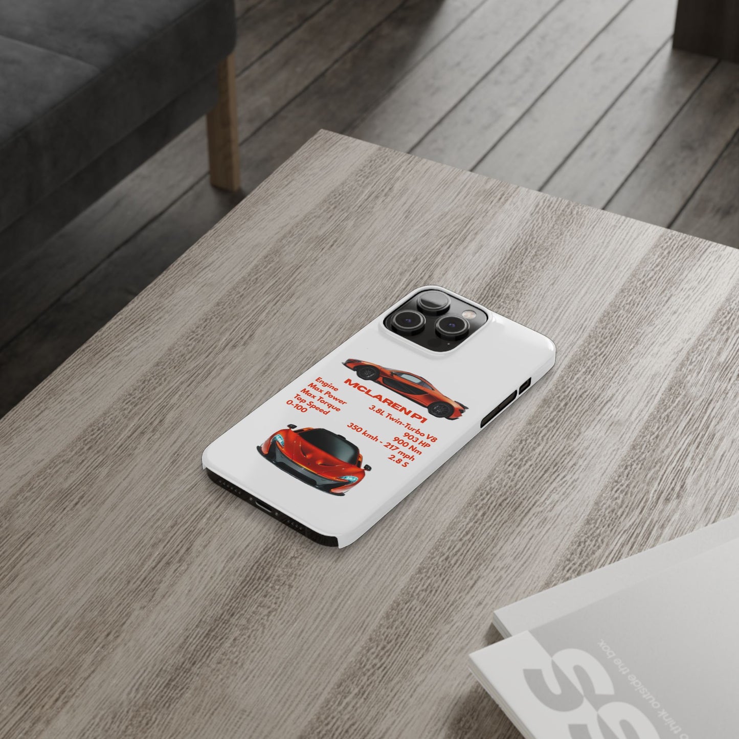Orange McLaren P1 Phone Case